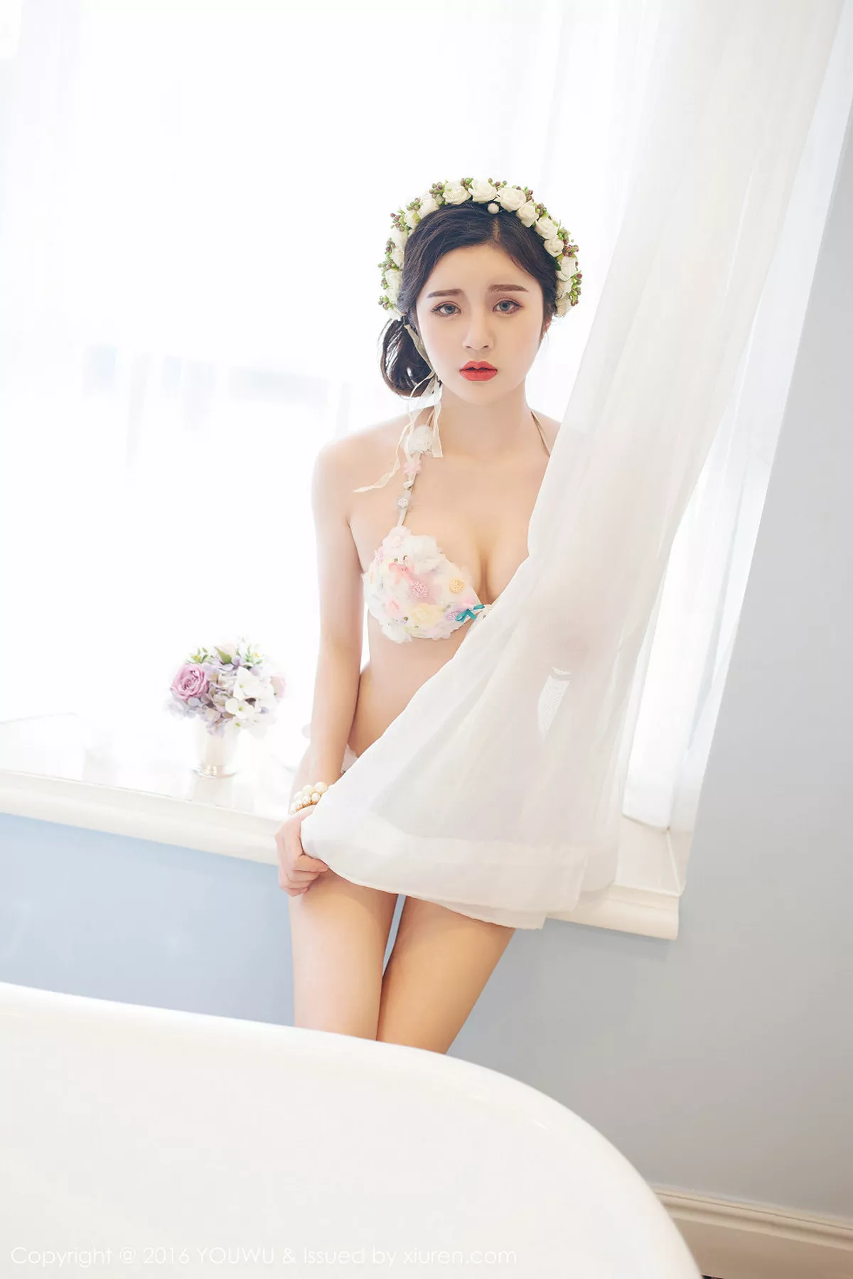 秀人集.com_[YouWu尤物馆]Vol.013_新人颖儿EI性感内衣秀美胸漂亮花环女神气质写真57P