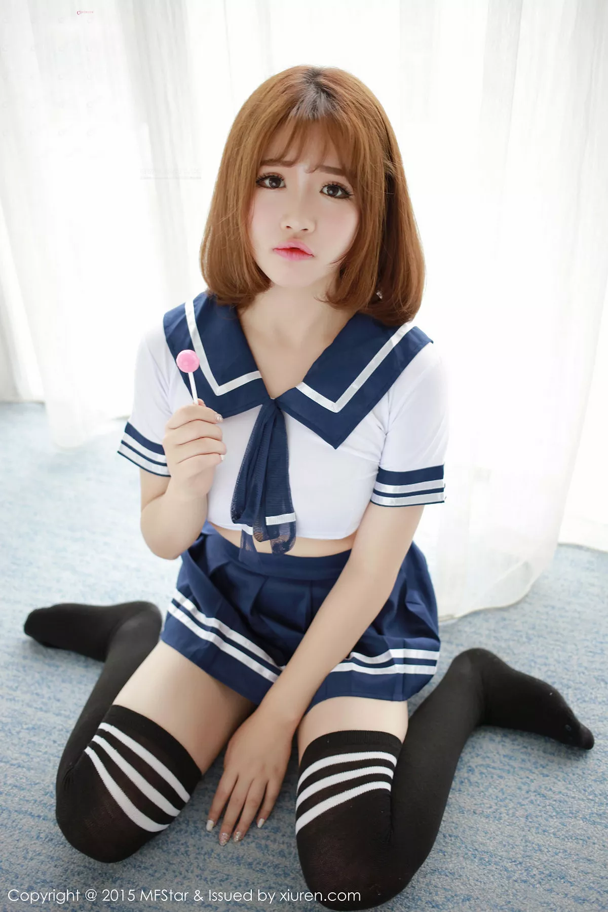 秀人集.com_[MFStar模范学院]Vol.020_嫩模徐cake性感高腰水手服半露豪乳甜蜜诱惑写真52P