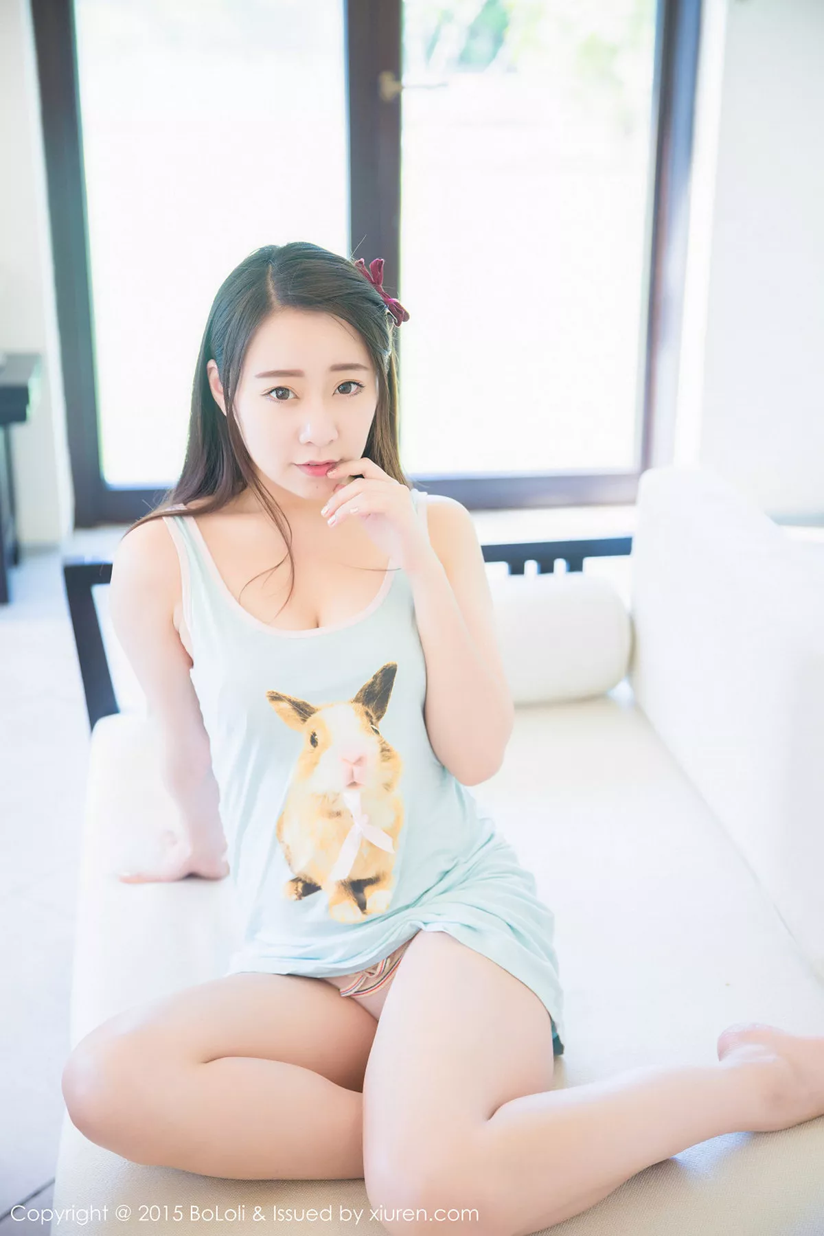 秀人集.com_[BoLoli波萝社]Vol.019_嫩模朵比dobby三亚旅拍床上性感内裤迷人翘臀写真59P