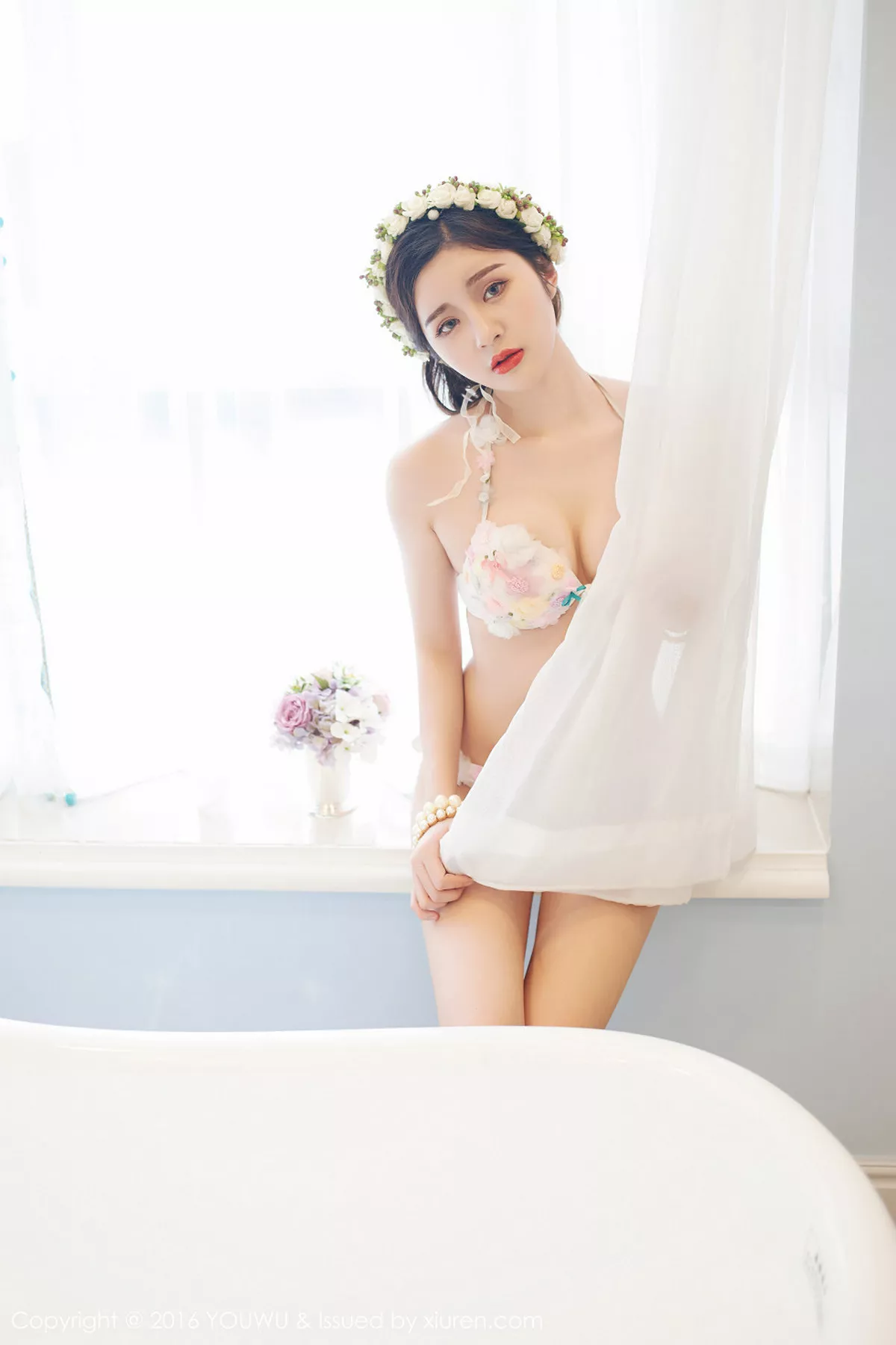 秀人集.com_[YouWu尤物馆]Vol.013_新人颖儿EI性感内衣秀美胸漂亮花环女神气质写真57P