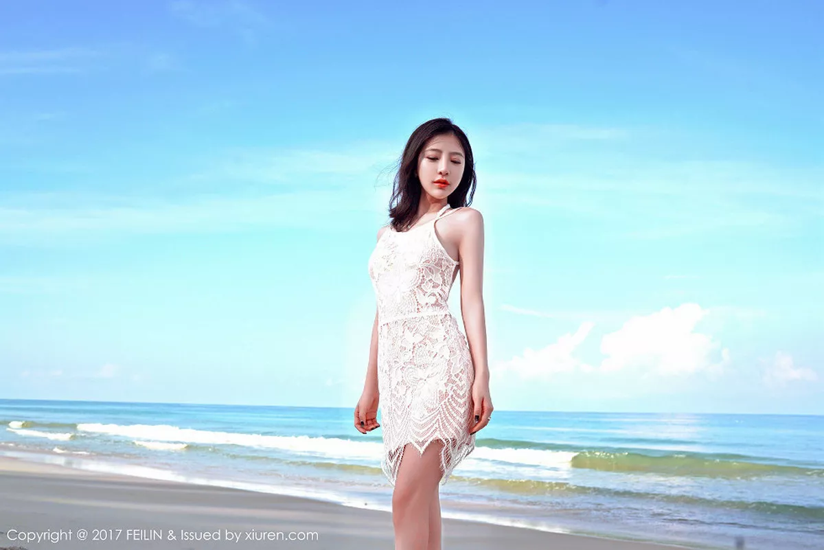 秀人集.com_[FeiLin嗲囡囡]Vol.084_嫩模施忆佳KITTY居家粉红睡裙慵懒睡美人清新脱俗写真40P