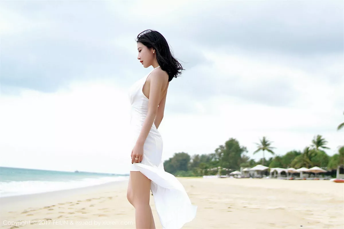 秀人集.com_[FeiLin嗲囡囡]Vol.092_清纯女神施忆佳KITTY红色比基尼秀骨感身材清新迷人写真54P