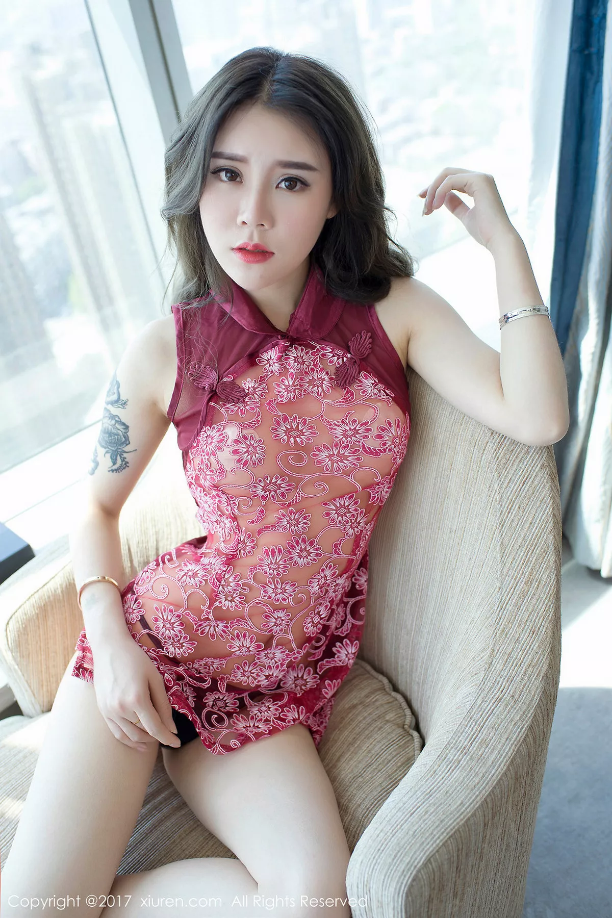 秀人集.com_[XiuRen秀人网]No.763_嫩模爱丽莎Lisa缕空旗袍透视秀美乳浴室里高叉比基尼性感写真60P