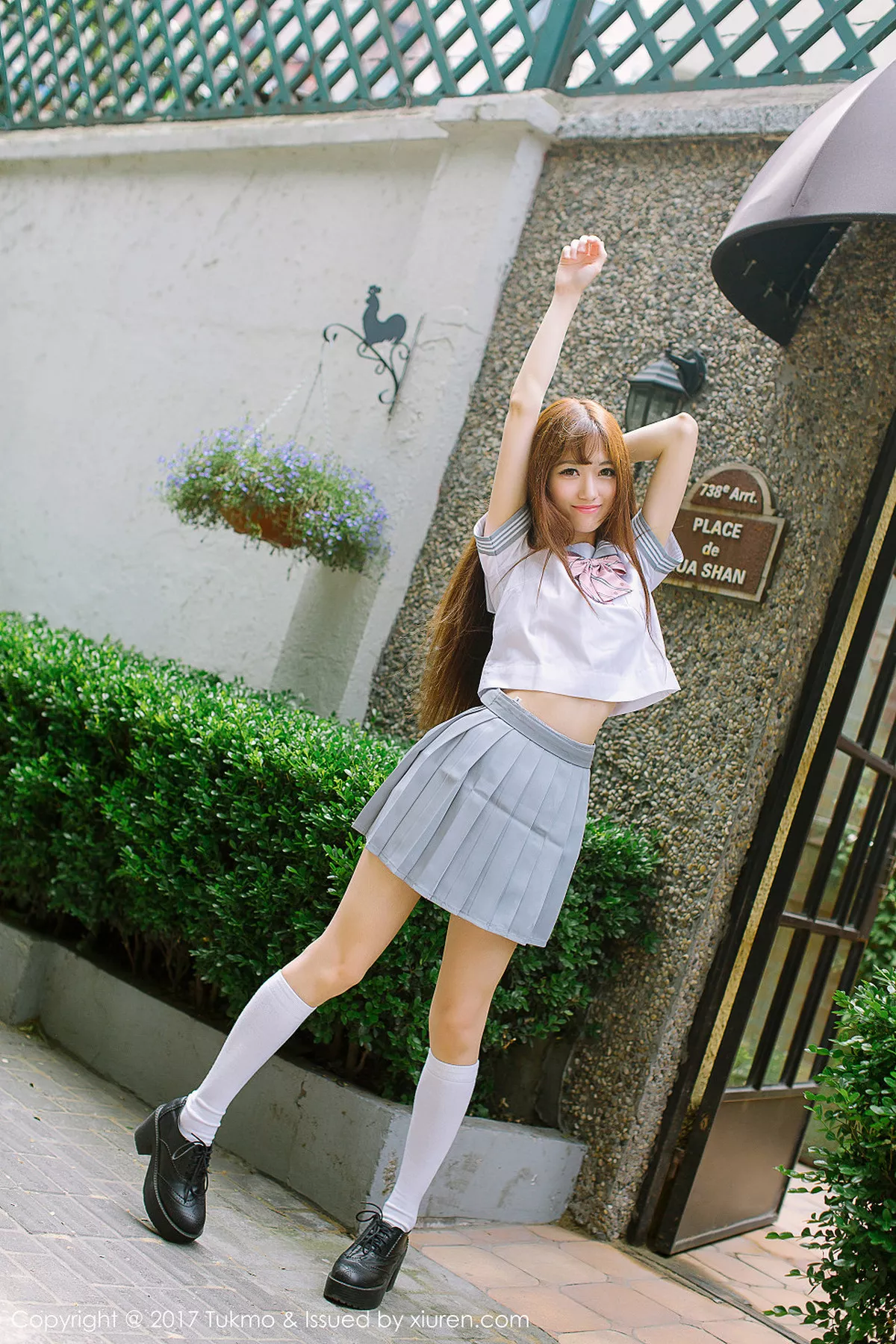 秀人集.com_[Tukmo兔几盟]Vol.094_嫩模赵乃莹性感学生装及成熟红色连身裙清爽迷人写真33P