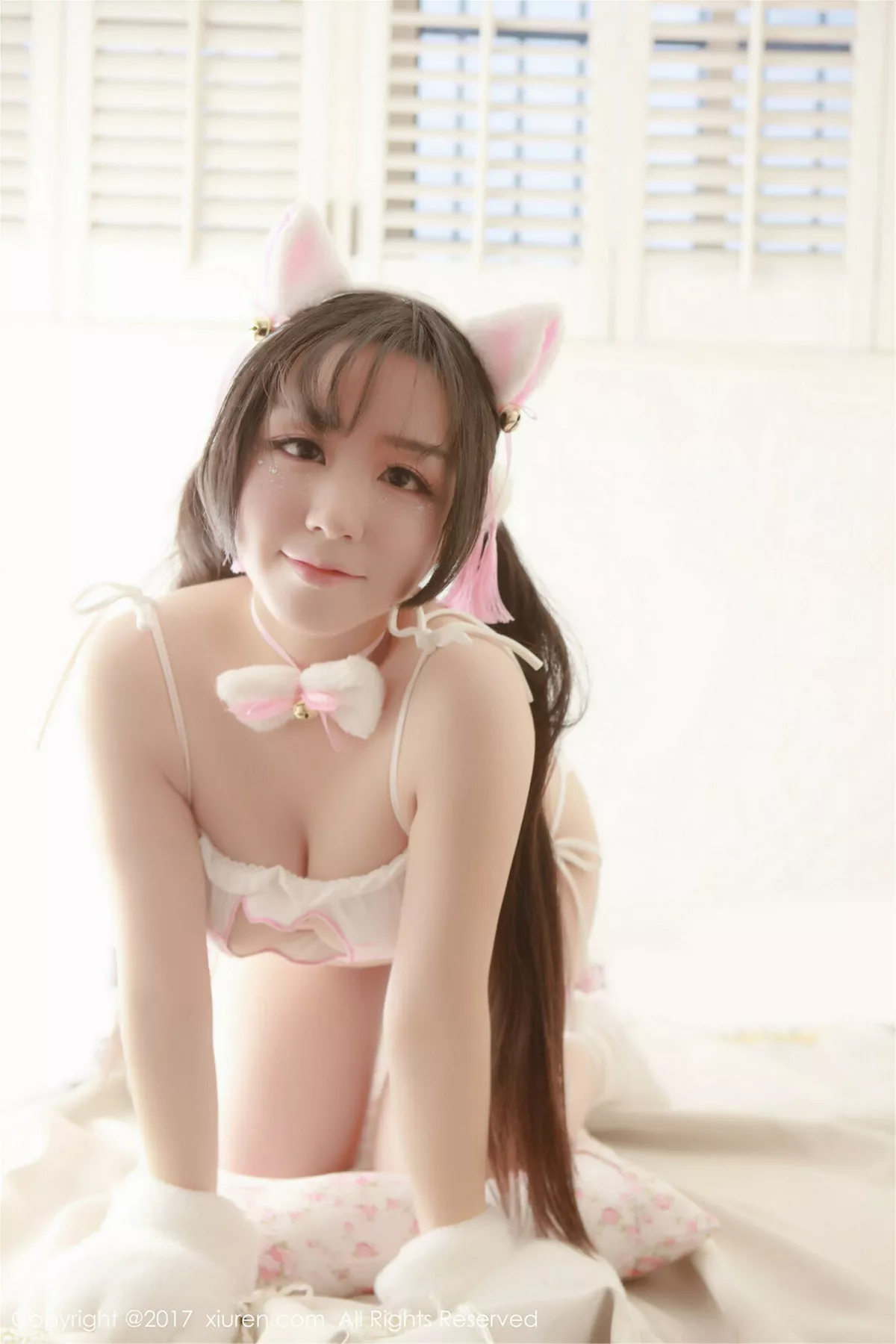 秀人集.com_[XiuRen秀人网]No.753_嫩模吃白菜的vi菜菜性感小野猫居家丁字裤完美诱惑写真50P