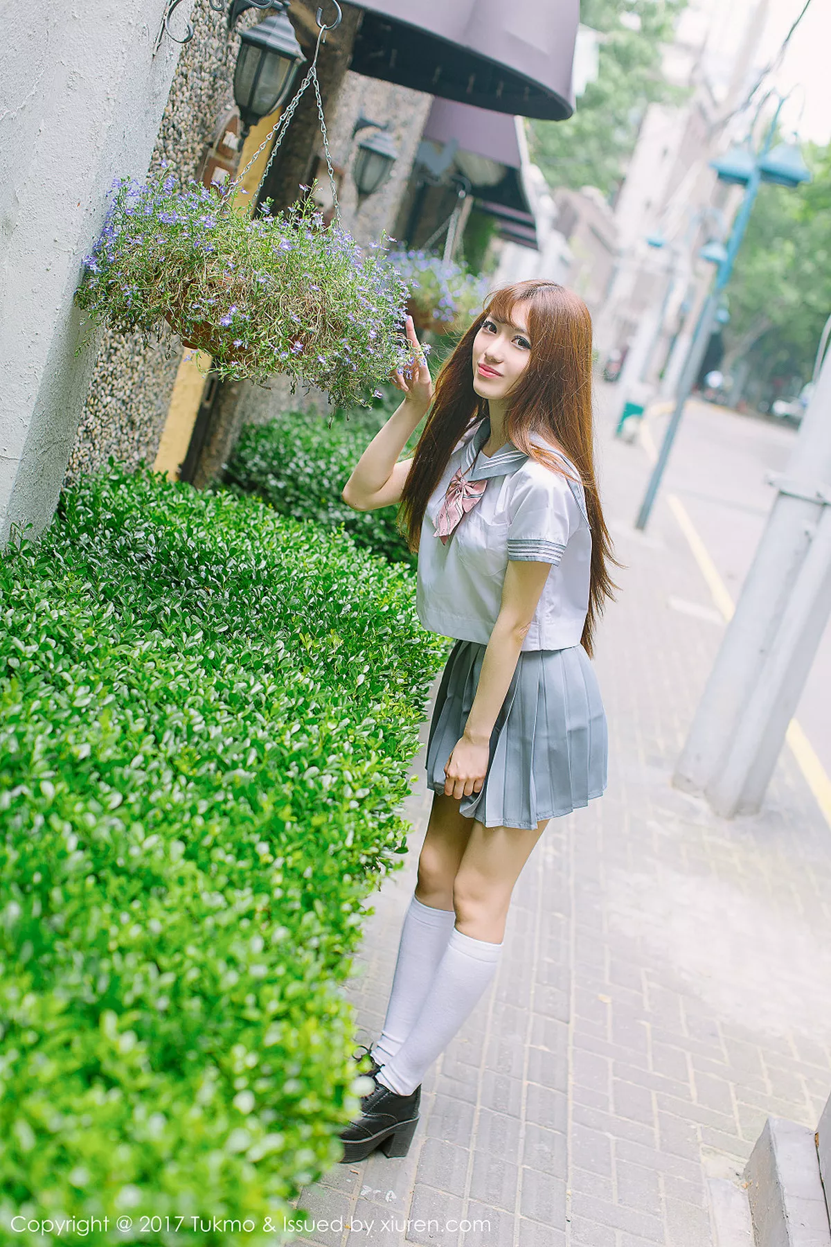 秀人集.com_[Tukmo兔几盟]Vol.094_嫩模赵乃莹性感学生装及成熟红色连身裙清爽迷人写真33P