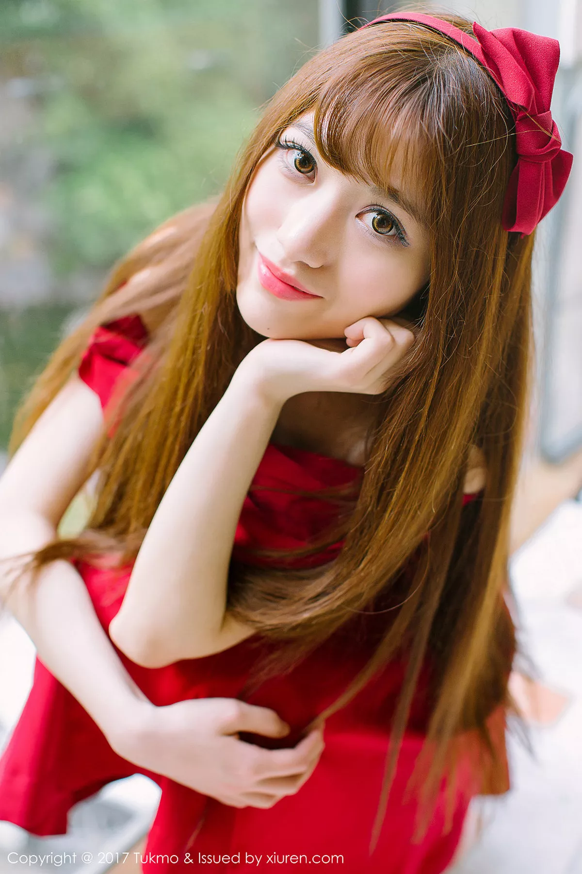 秀人集.com_[Tukmo兔几盟]Vol.094_嫩模赵乃莹性感学生装及成熟红色连身裙清爽迷人写真33P