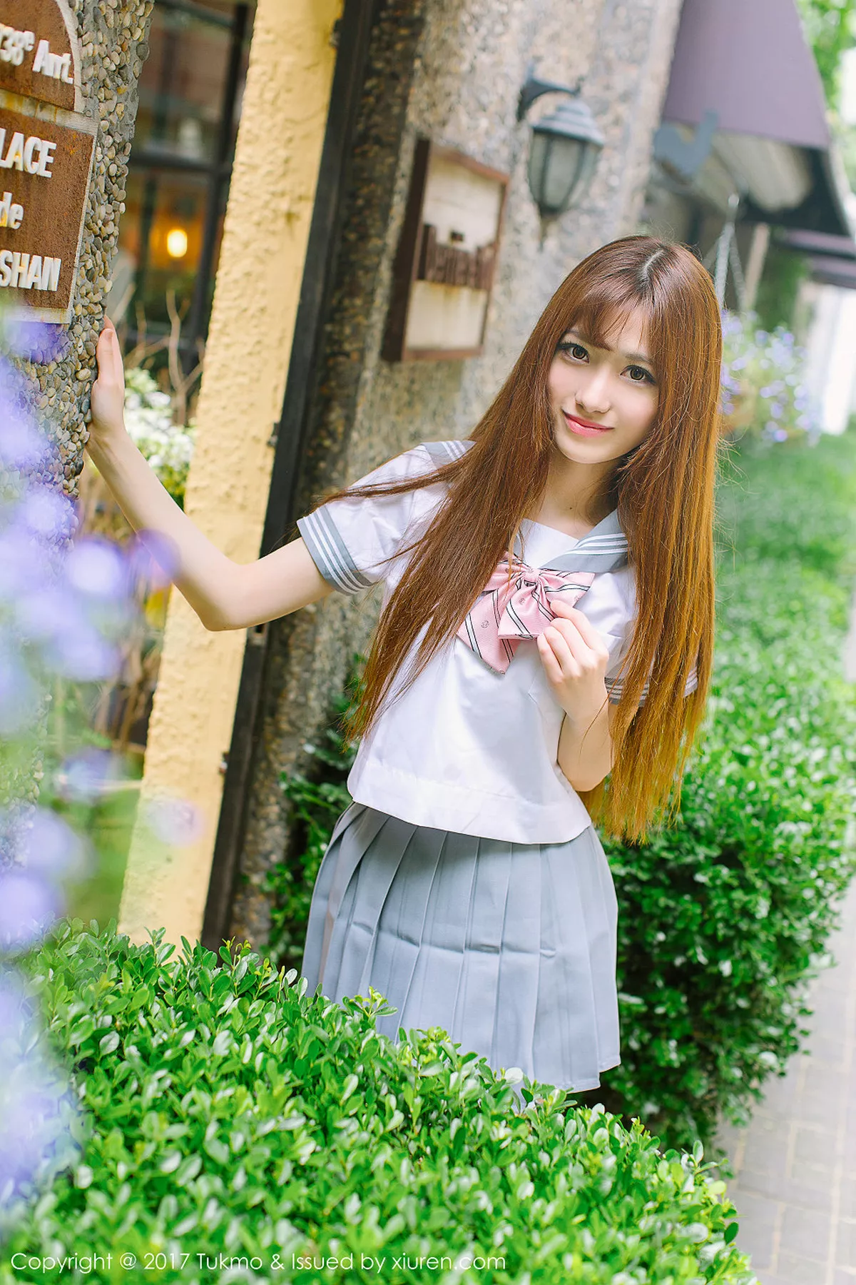 秀人集.com_[Tukmo兔几盟]Vol.094_嫩模赵乃莹性感学生装及成熟红色连身裙清爽迷人写真33P