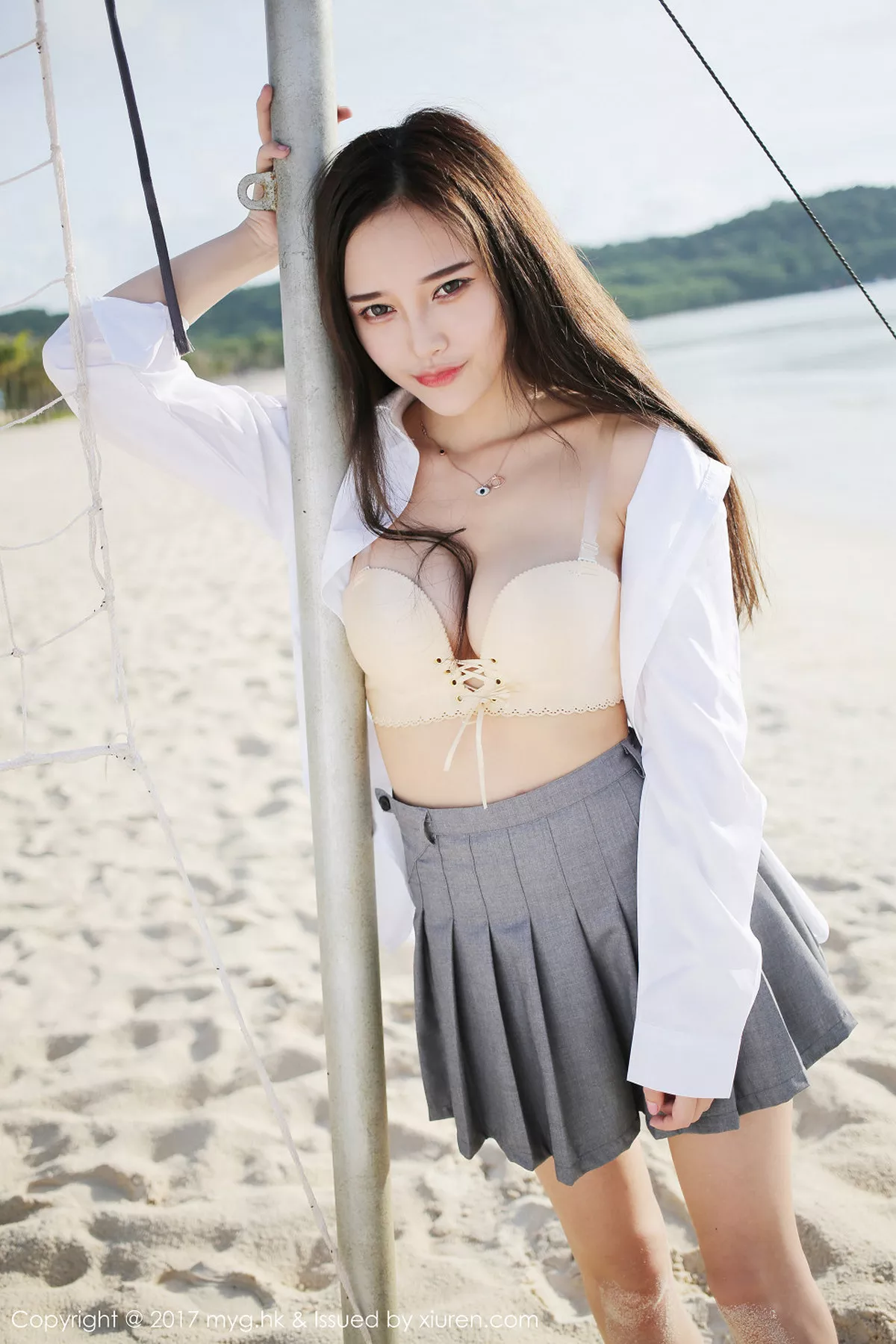 秀人集.com_[MyGirl美媛馆]Vol.254_女神唐琪儿il心愿旅拍白色蕾丝情趣内衣火辣诱惑写真59P