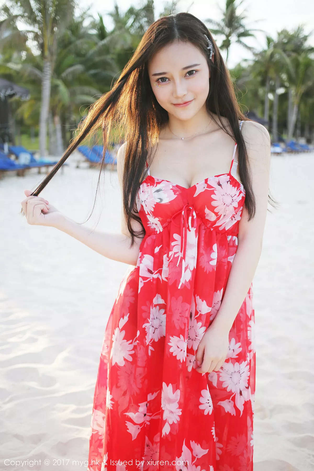 秀人集.com_[MyGirl美媛馆]Vol.264_嫩模唐琪儿il越南旅拍波西米亚风红色吊带裙性感写真51P