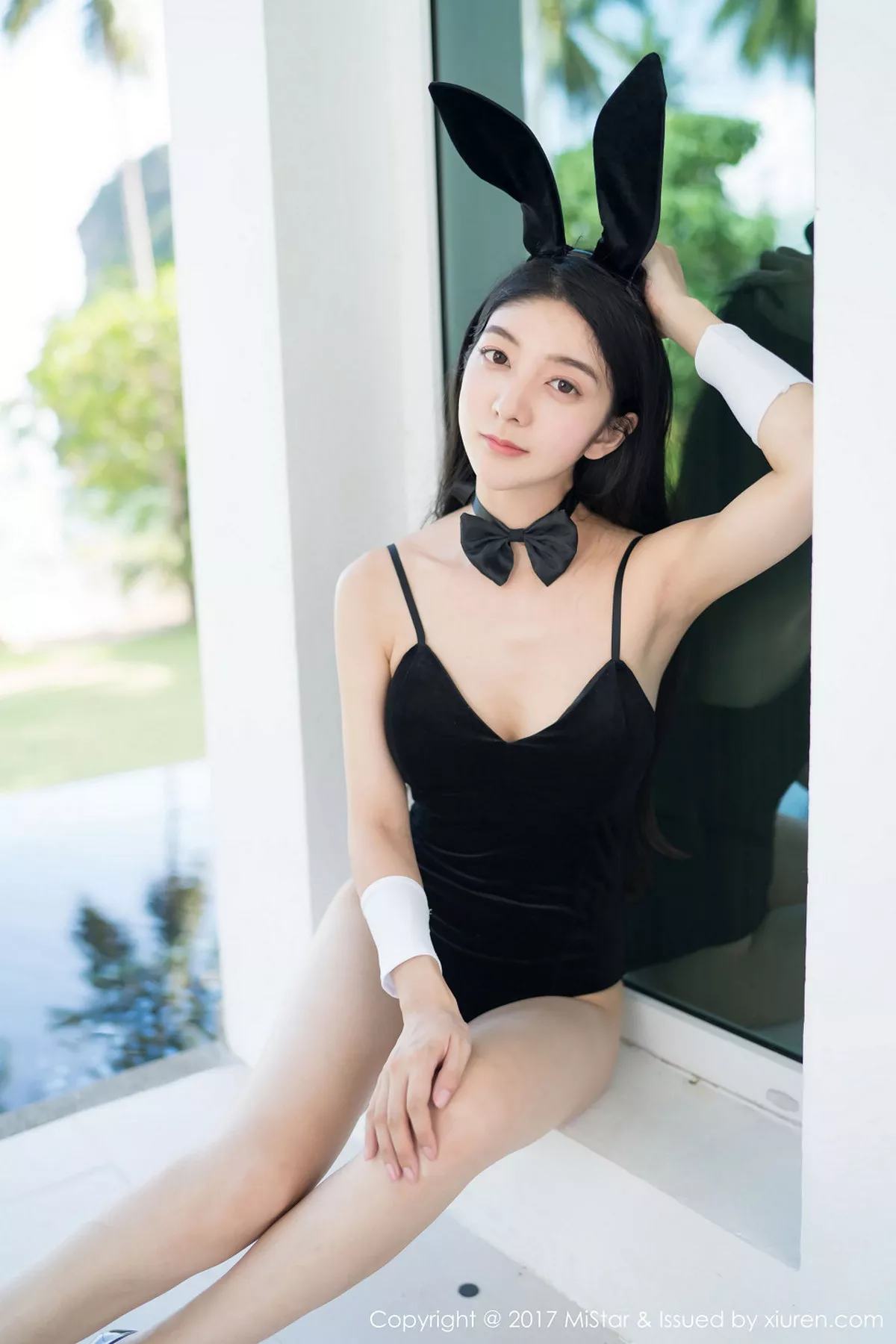 秀人集.com_[MiStar魅妍社]Vol.199_嫩模小热巴甲米旅拍性感兔女郎连体泳装秀完美身材写真41P