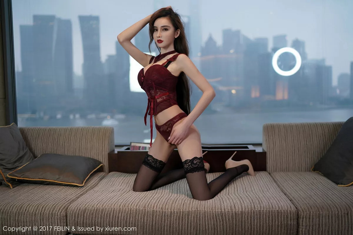 秀人集.com_[FeiLin嗲囡囡]Vol.120_嫩模waya小帝姬居家私房性感黑丝兔女郎妩媚诱惑写真40P