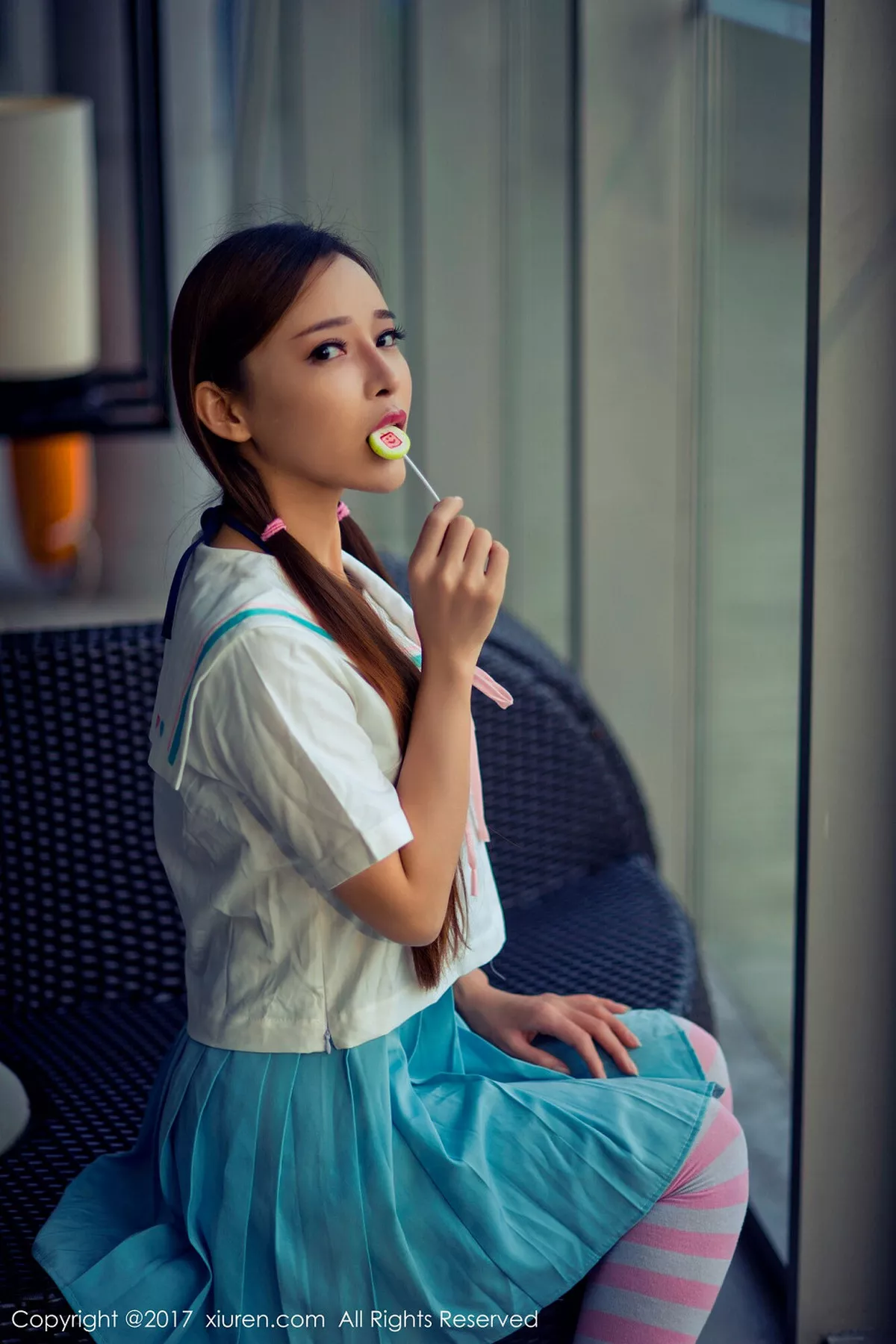 秀人集.com_[XiuRen秀人网]No.866_嫩模艾小青居家日系学生服+浴缸全裸泡泡浴火辣诱惑写真56P