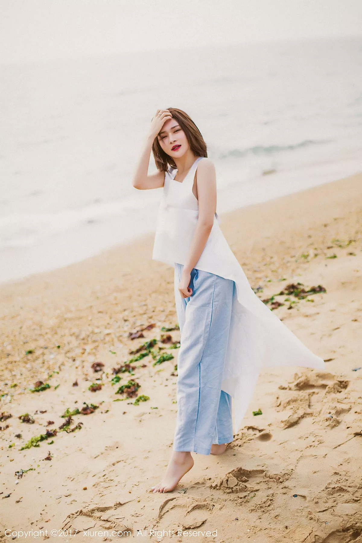 秀人集.com_[XiuRen秀人网]No.879_嫩模女神廿十黑色蕾丝睡裙秀完美身材浴室湿身诱惑写真48P