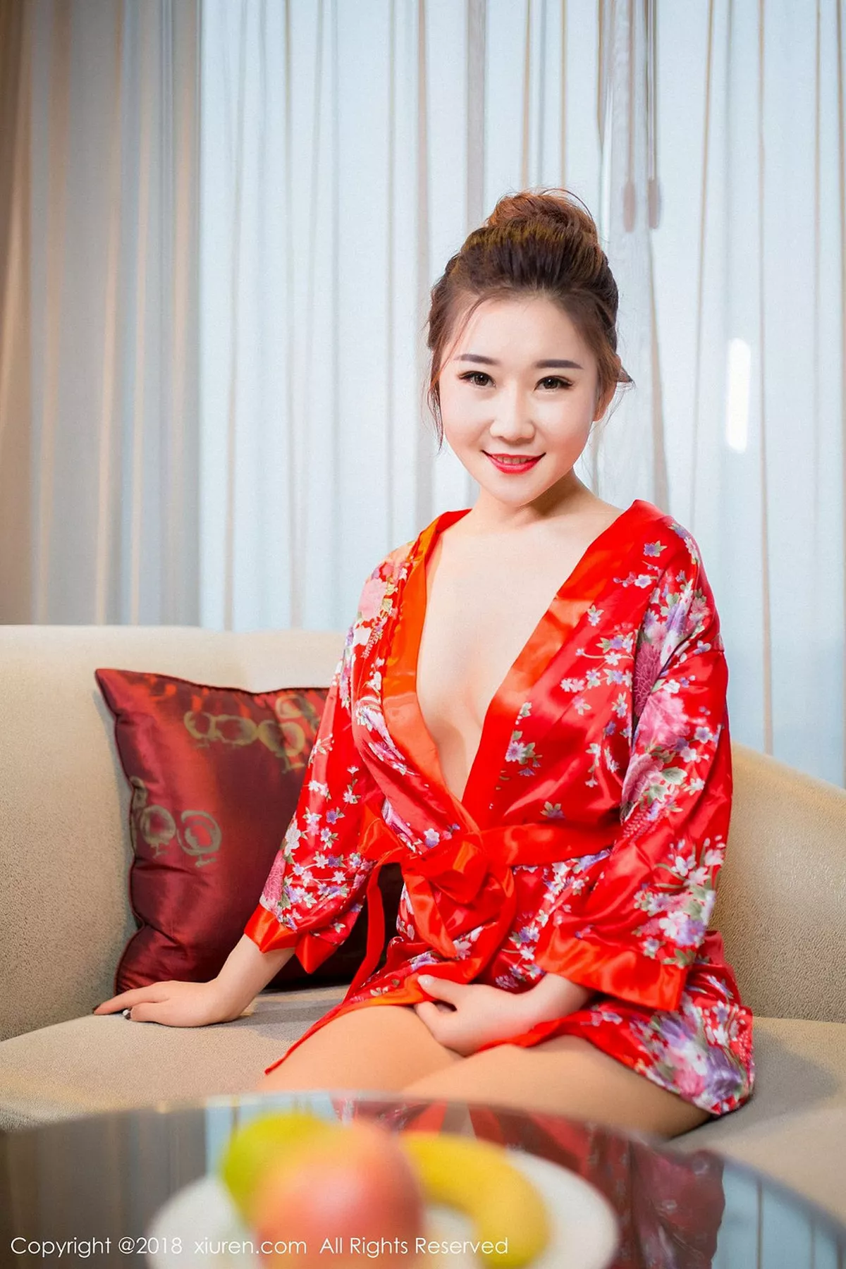 秀人集.com_[XiuRen秀人网]No.892_嫩模棉花糖candy红色和服秀傲人豪乳+半透内衣诱惑写真63P