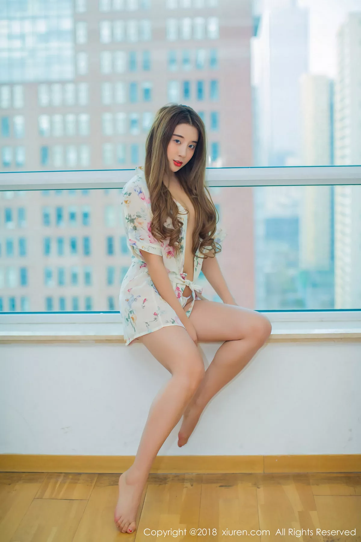 秀人集.com_[XiuRen秀人网]No.907_嫩模筱慧居家绿色吊带连身裙+真空花色衬衣秀完美身材写真60P