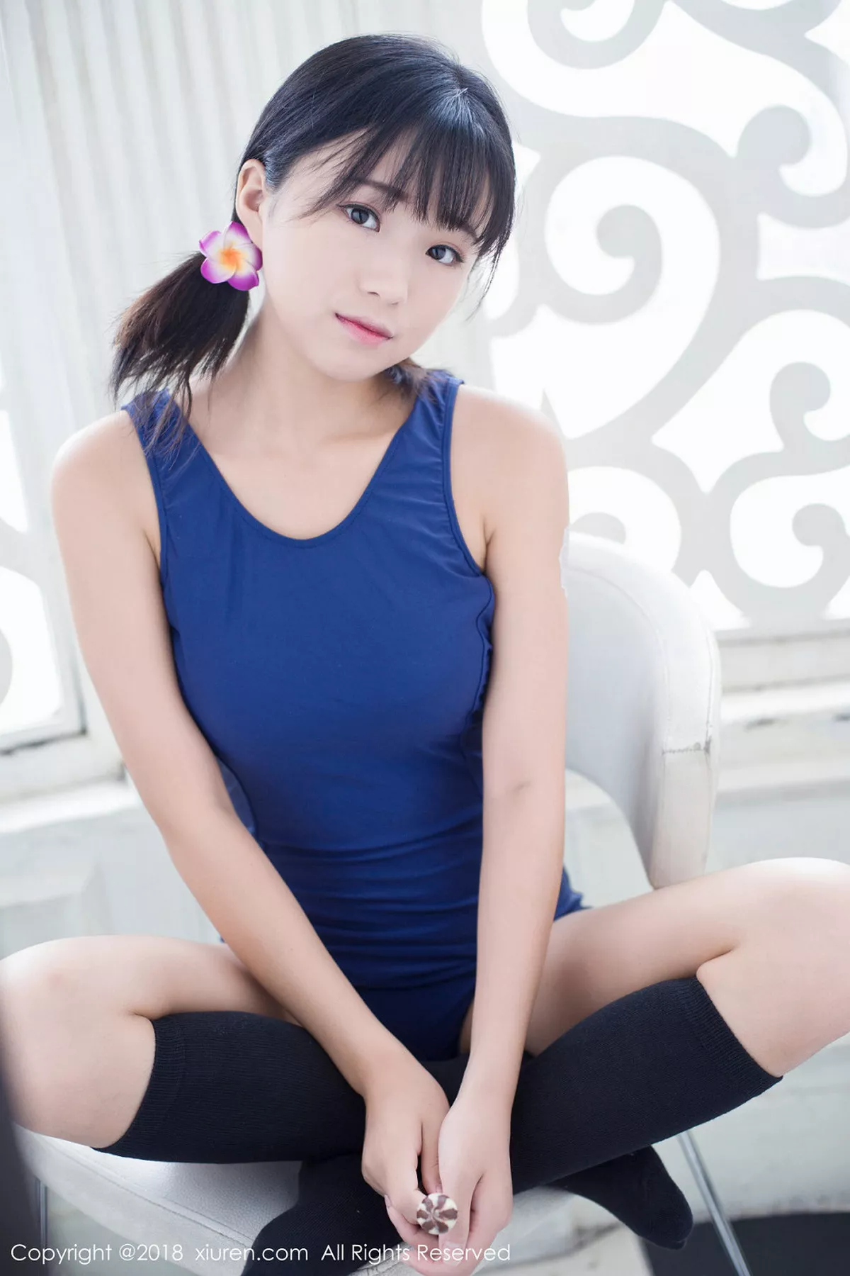 秀人集.com_[XiuRen秀人网]No.950_嫩模仓井优香日系蓝色体操服+性感白色内衣秀完美身材诱惑写真45P