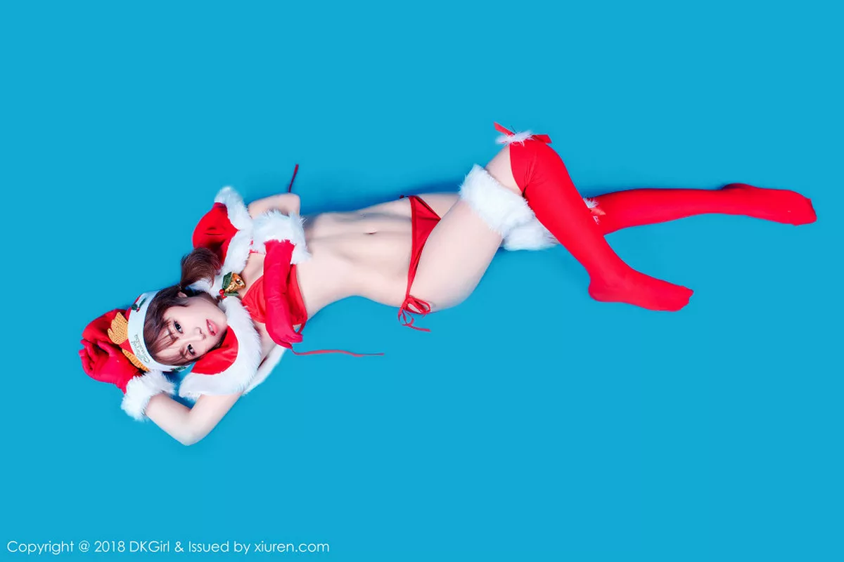 秀人集.com_[DKGirl御女郎]Vol.066_嫩模仓井优香红色圣诞女郎真空半露美乳遮点火辣诱惑写真55P