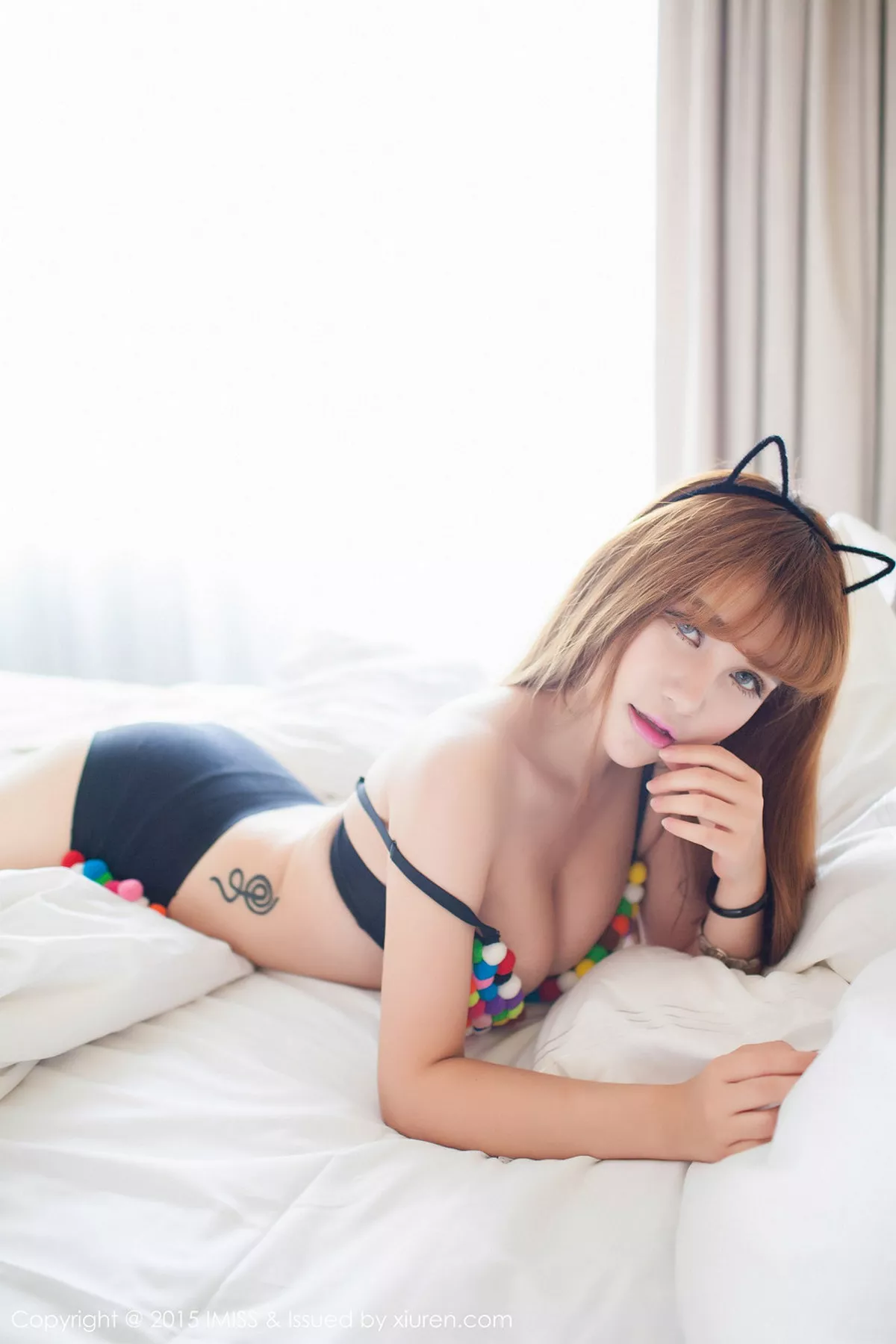 秀人集.com_[IMISS爱蜜社]Vol.025_嫩模LalaBaby啦啦猫女郎的性感比基尼豪乳诱惑写真55P