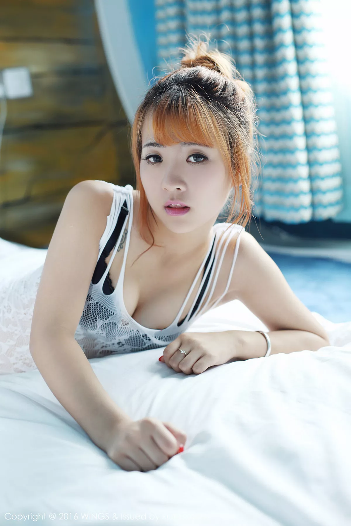 秀人集.com_[WingS影私荟]Vol.011_嫩模奚梦娇白色缕空连体睡裙性感黑色内衣秀美胸写真56P