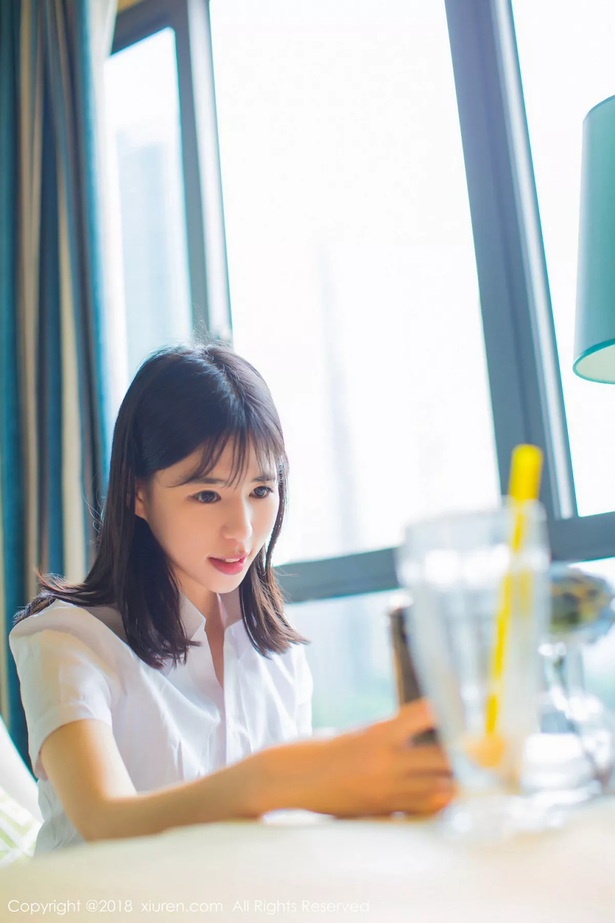 秀人集.com_[XiuRen秀人网]No.1014_嫩模艾栗栗性感小秘书黑色包臀短裙配黑色丝袜诱惑写真46P