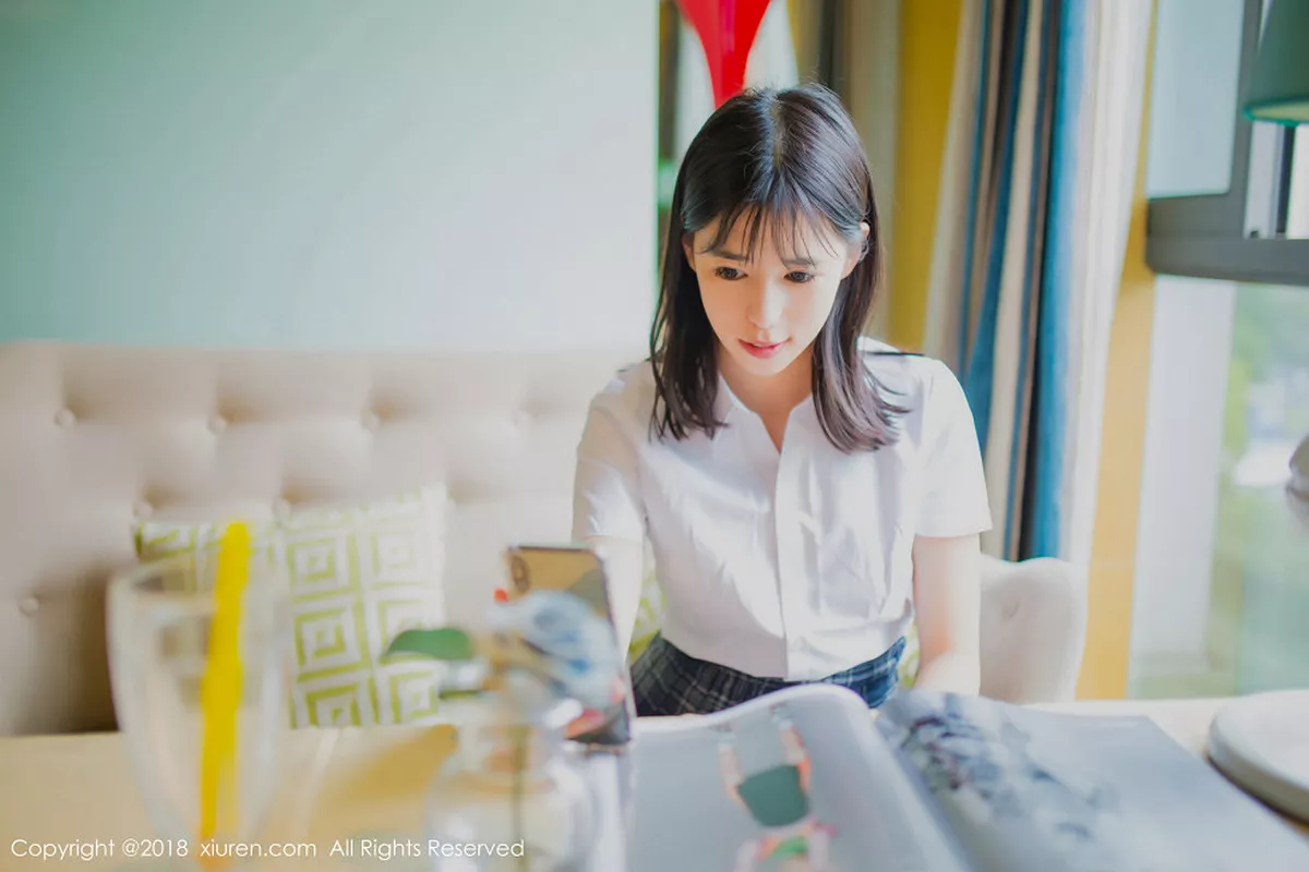 秀人集.com_[XiuRen秀人网]No.1014_嫩模艾栗栗性感小秘书黑色包臀短裙配黑色丝袜诱惑写真46P