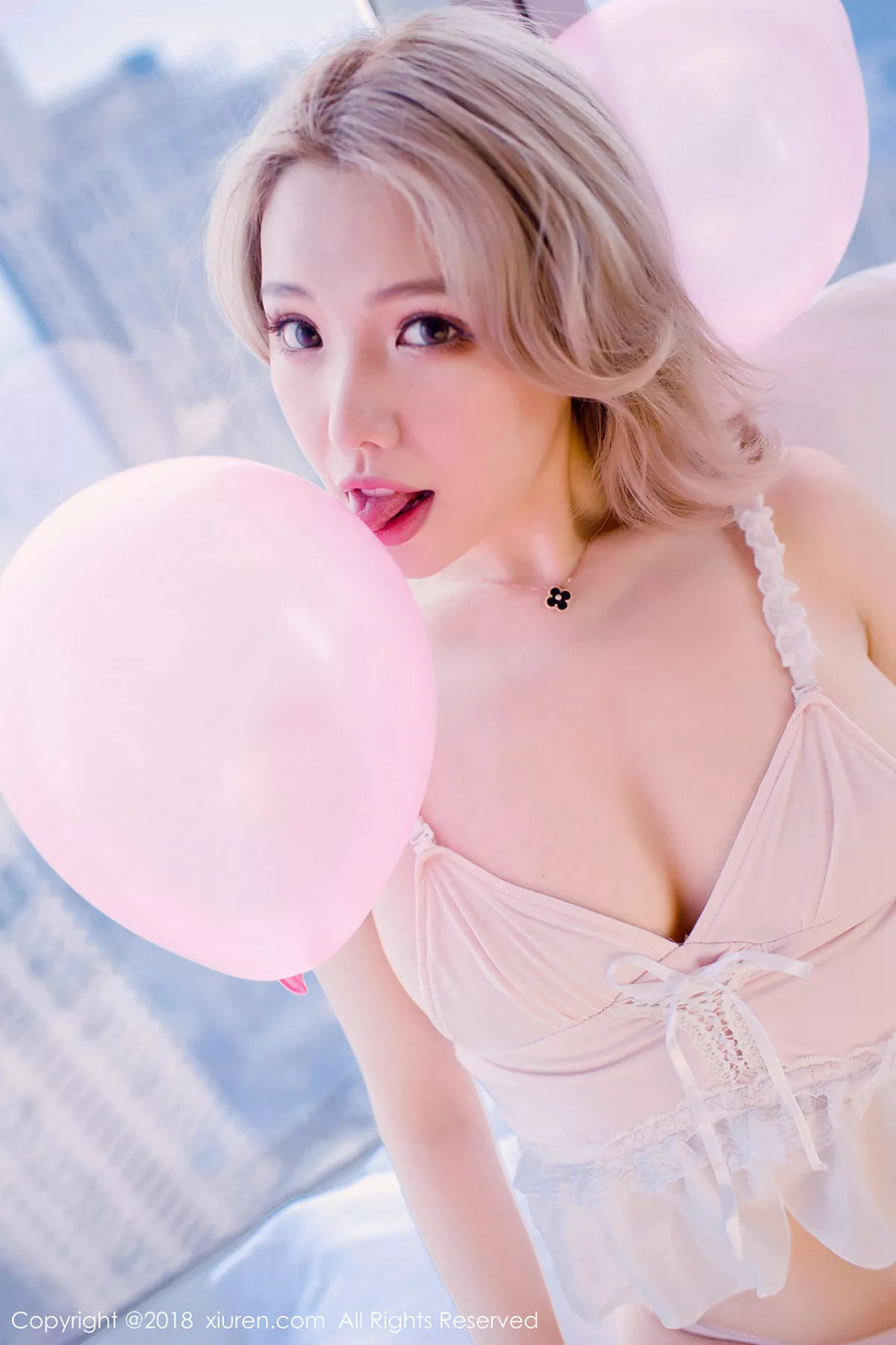 秀人集.com_[XiuRen秀人网]No.1043_嫩模黄乐然粉色蕾丝睡衣+红色蕾丝比基尼完美诱惑写真47P