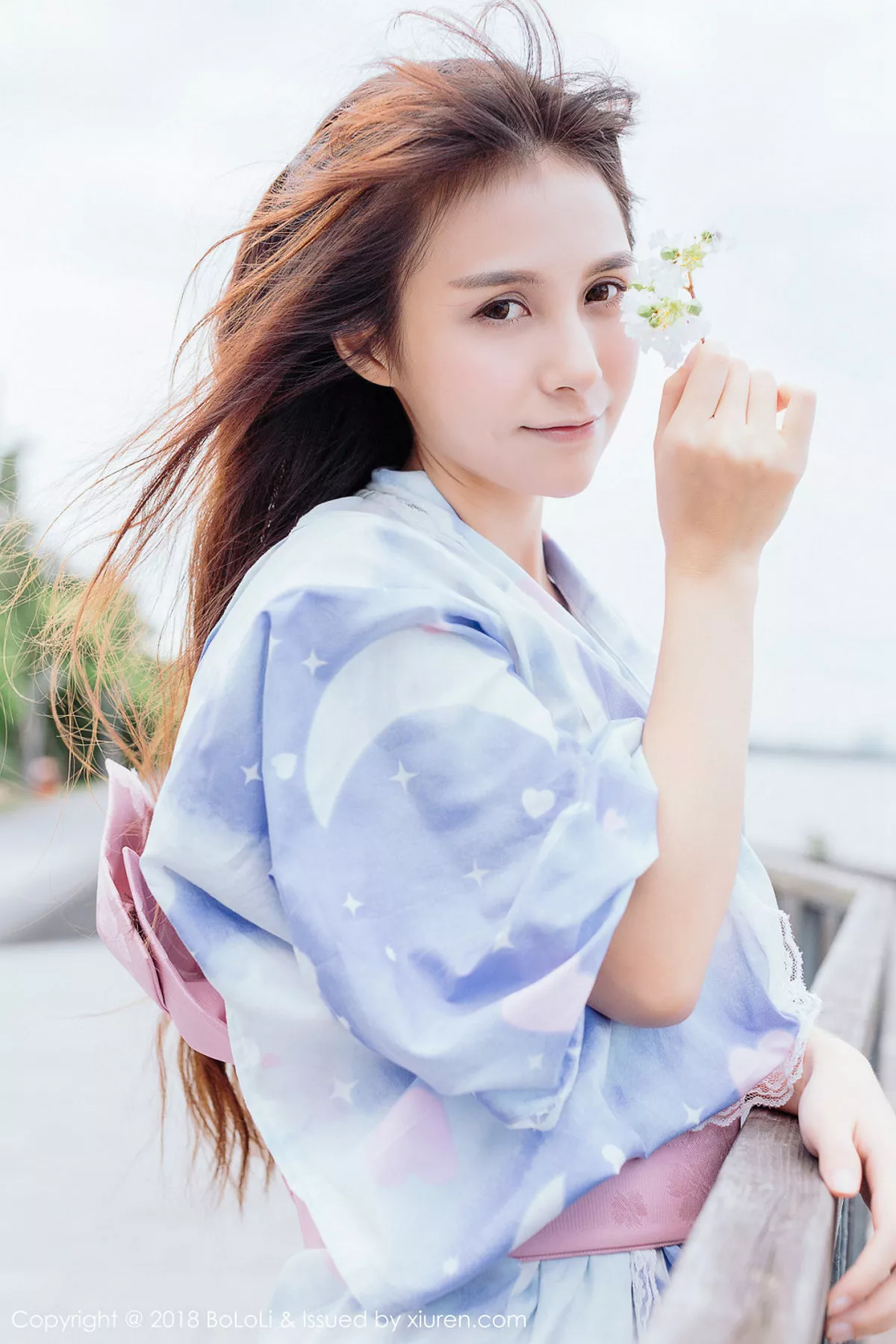 秀人集.com_[Tukmo兔几盟]Vol.118_嫩模夏美酱户外日系百花裙配白丝袜清新迷人写真61P