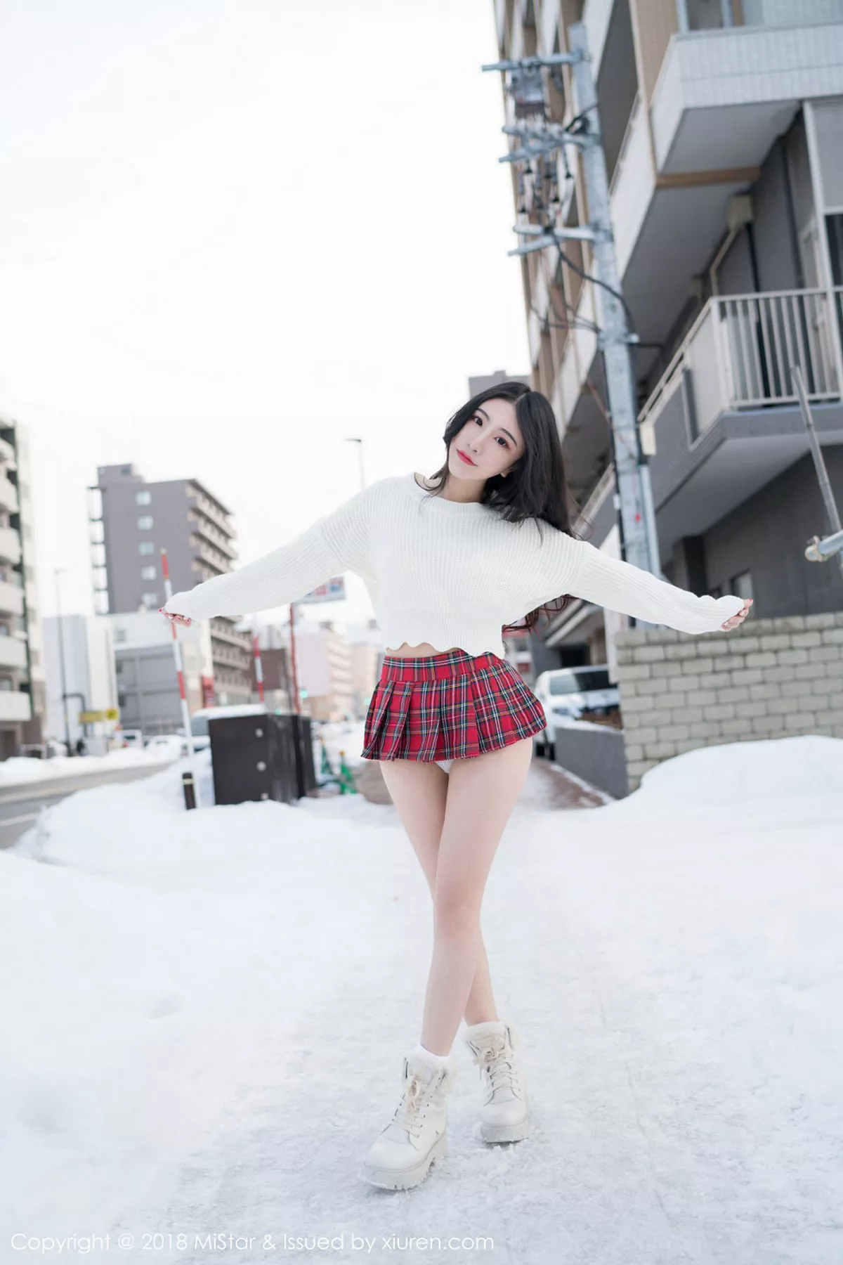 秀人集.com_[MiStar魅妍社]Vol.231_女神绯月樱-Cherr北海道旅拍室外冰天雪地超短裙诱惑写真39P