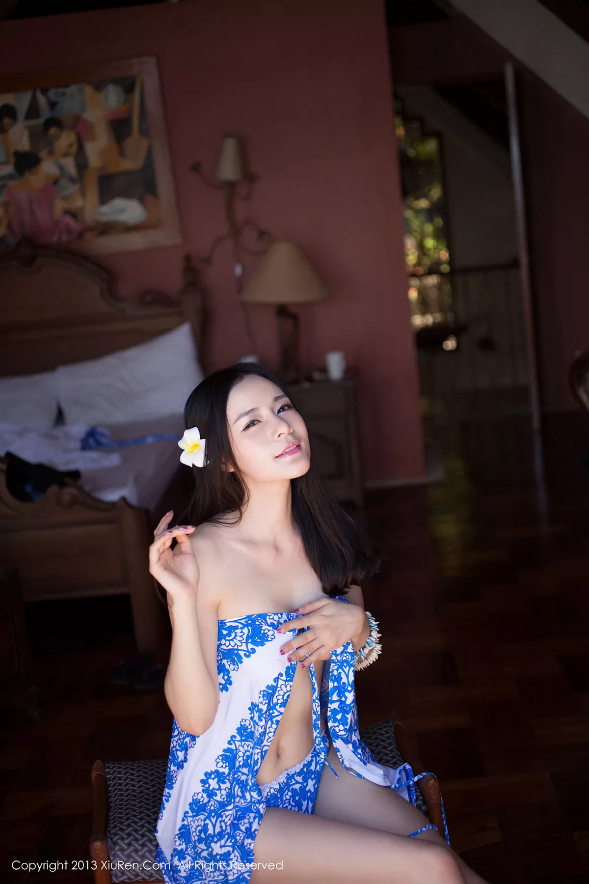 秀人集.com_[XiuRen秀人网]No.069_嫩模nancy小姿白色情趣内衣泳池里湿身诱惑写真73P