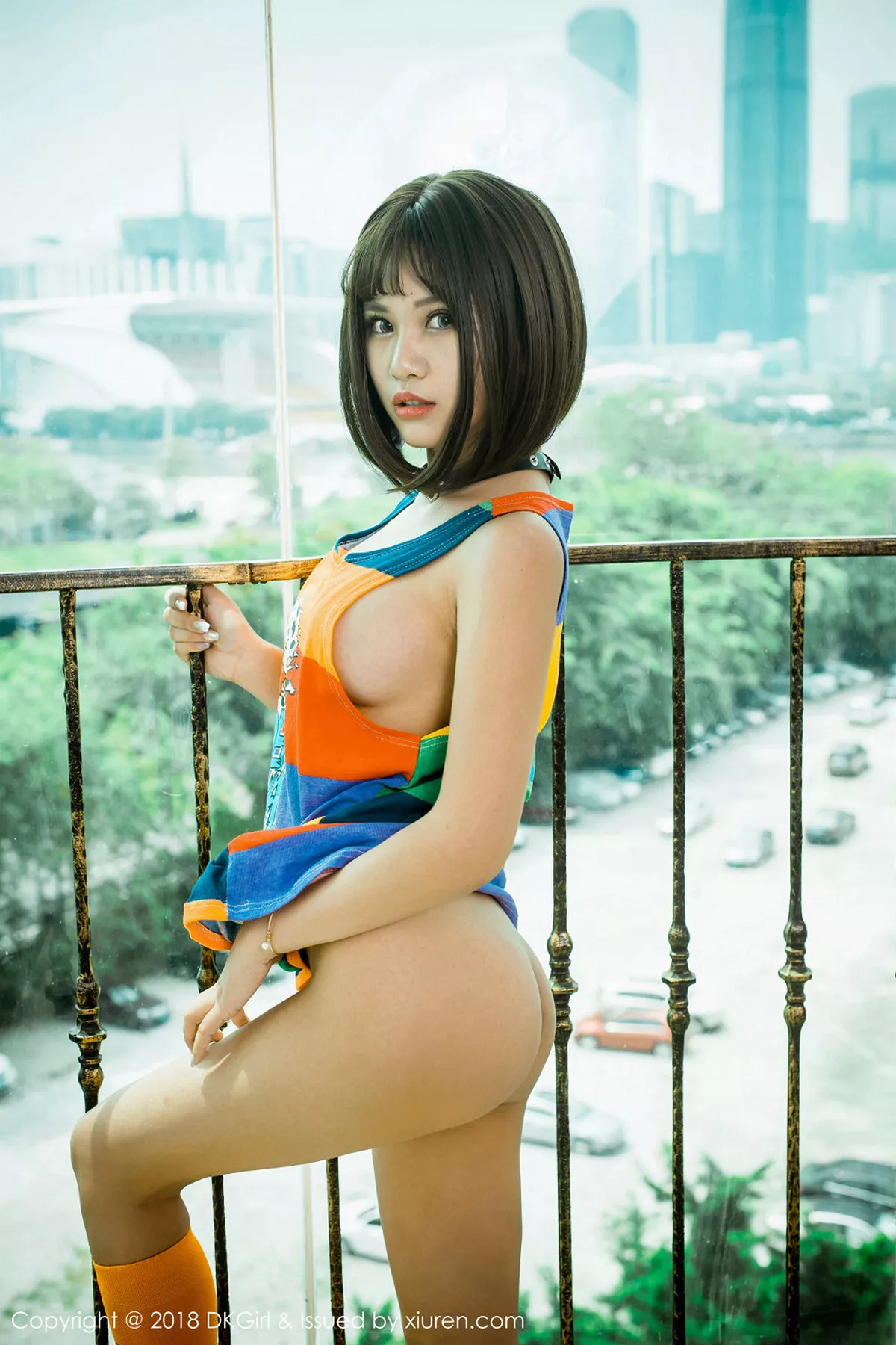 秀人集.com_[DKGirl御女郎]Vol.082_嫩模萌宝儿BoA户外真空球衣+室内真空短裙露豪乳极致诱惑写真48P