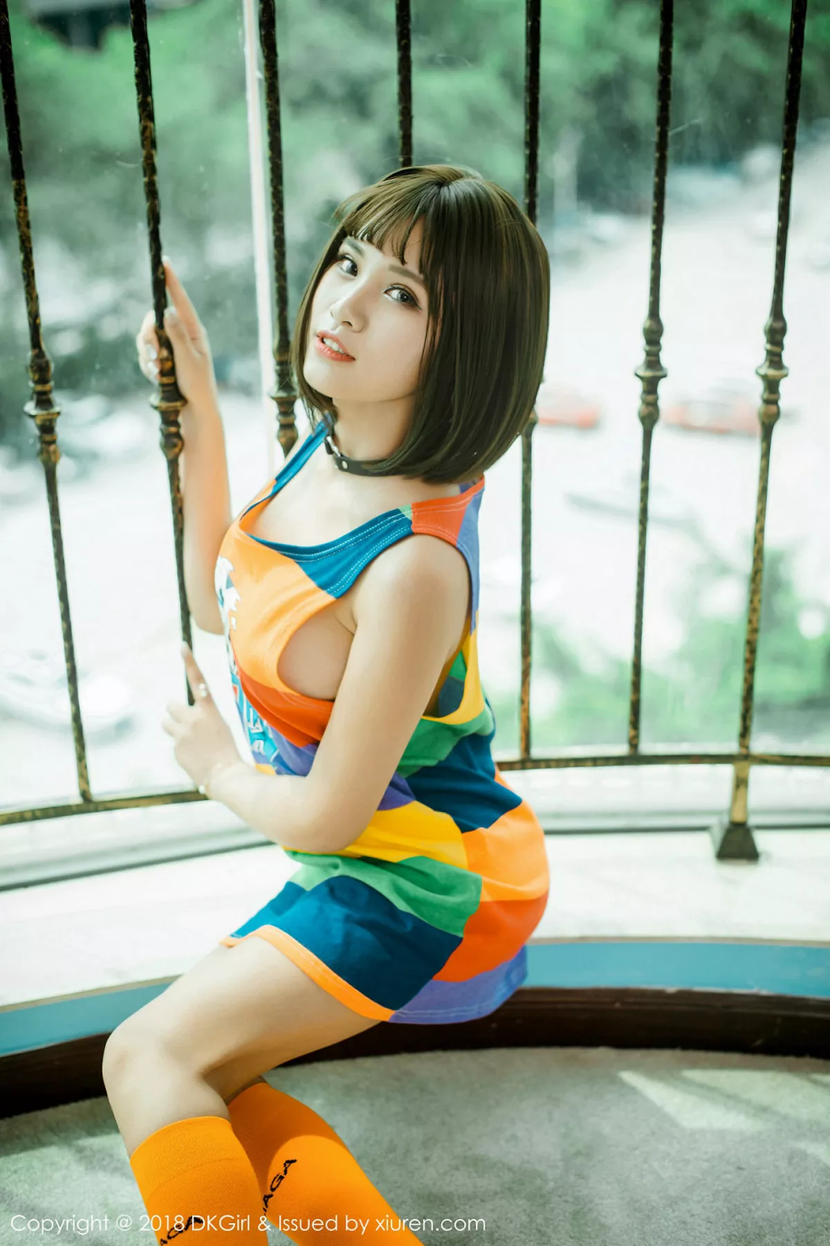 秀人集.com_[DKGirl御女郎]Vol.082_嫩模萌宝儿BoA户外真空球衣+室内真空短裙露豪乳极致诱惑写真48P