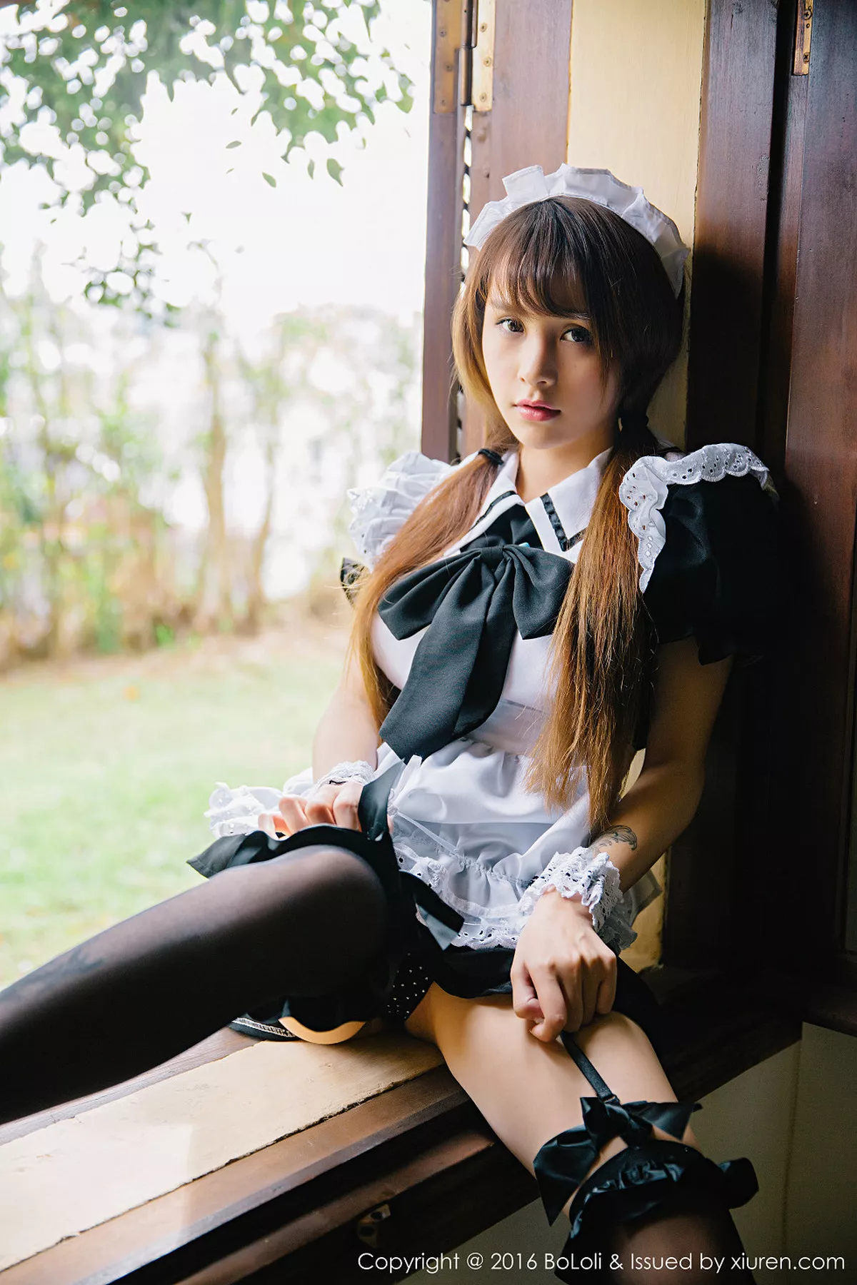 秀人集.com_[BoLoli波萝社]Vol.084_嫩模夏美酱越南大叻旅拍性感女仆装侧露美乳写真68P