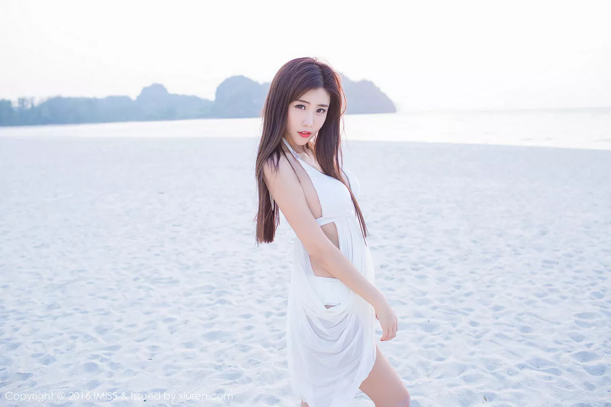 秀人集.com_[IMISS爱蜜社]Vol.086_嫩模程小烦不烦纯白裙子性感内衣秀美胸清新迷人写真47P