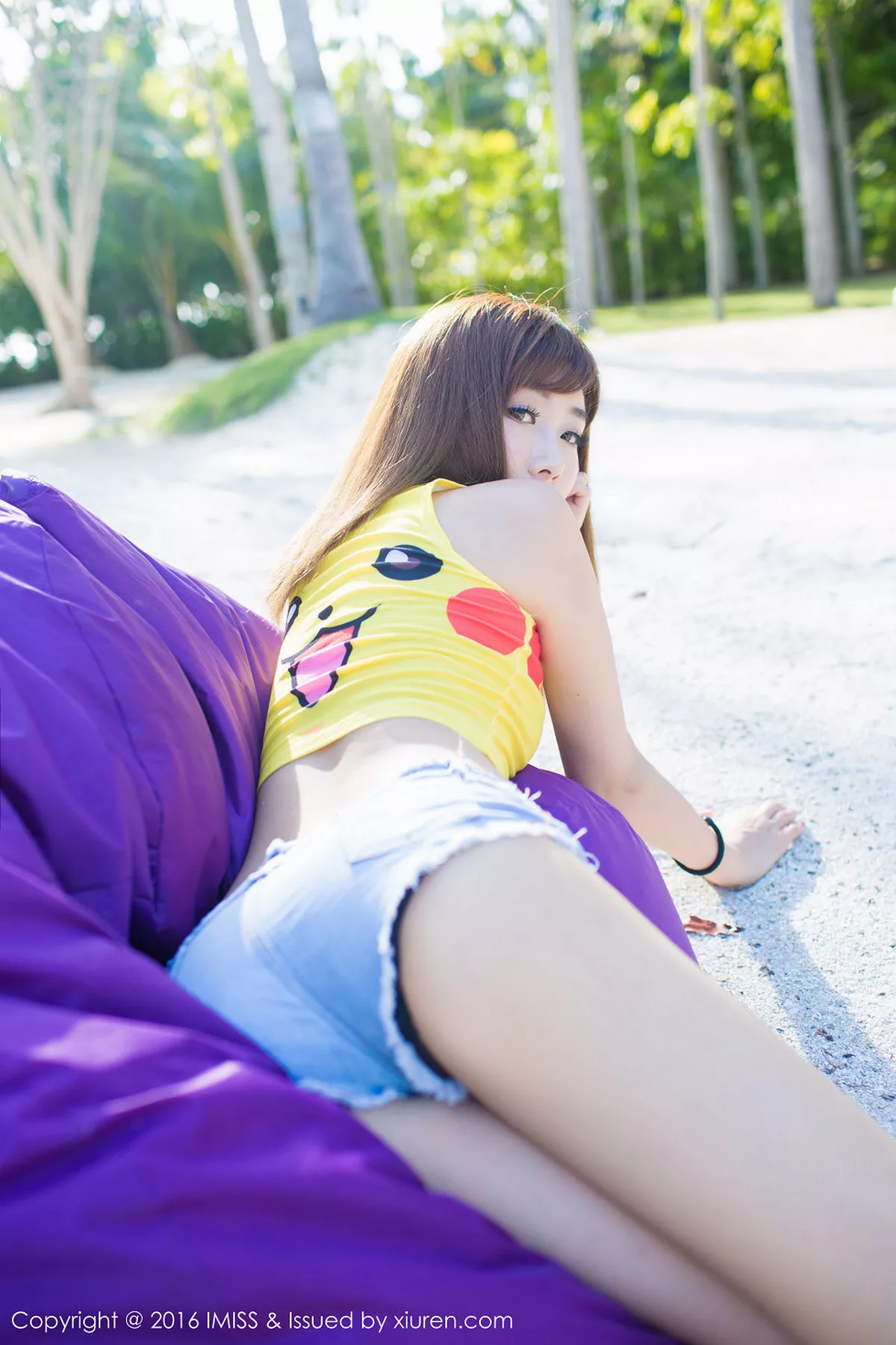 秀人集.com_[IMISS爱蜜社]Vol.057_嫩模程小烦不烦薄荷岛旅拍性感黑色比基尼诱惑写真55P