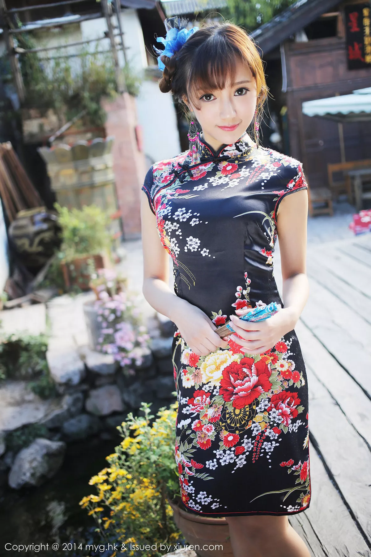 秀人集.com_[MyGirl美媛馆]Vol.080_嫩模王馨瑶yanni花色旗袍迷人风情靓丽性感写真56P