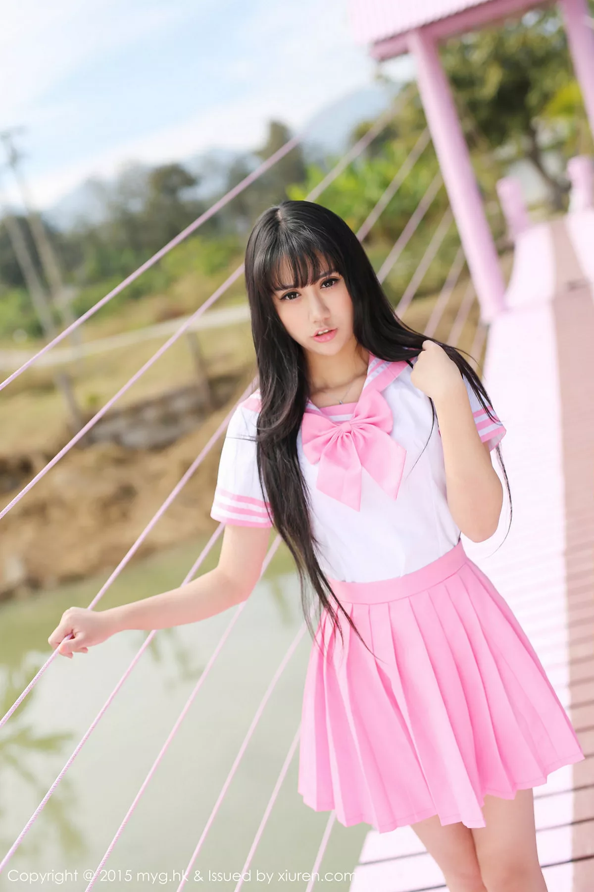 秀人集.com_[MyGirl美媛馆]Vol.099_嫩模杨晓青儿泰国旅拍白色吊带蕾丝袜诱惑翘臀写真61P