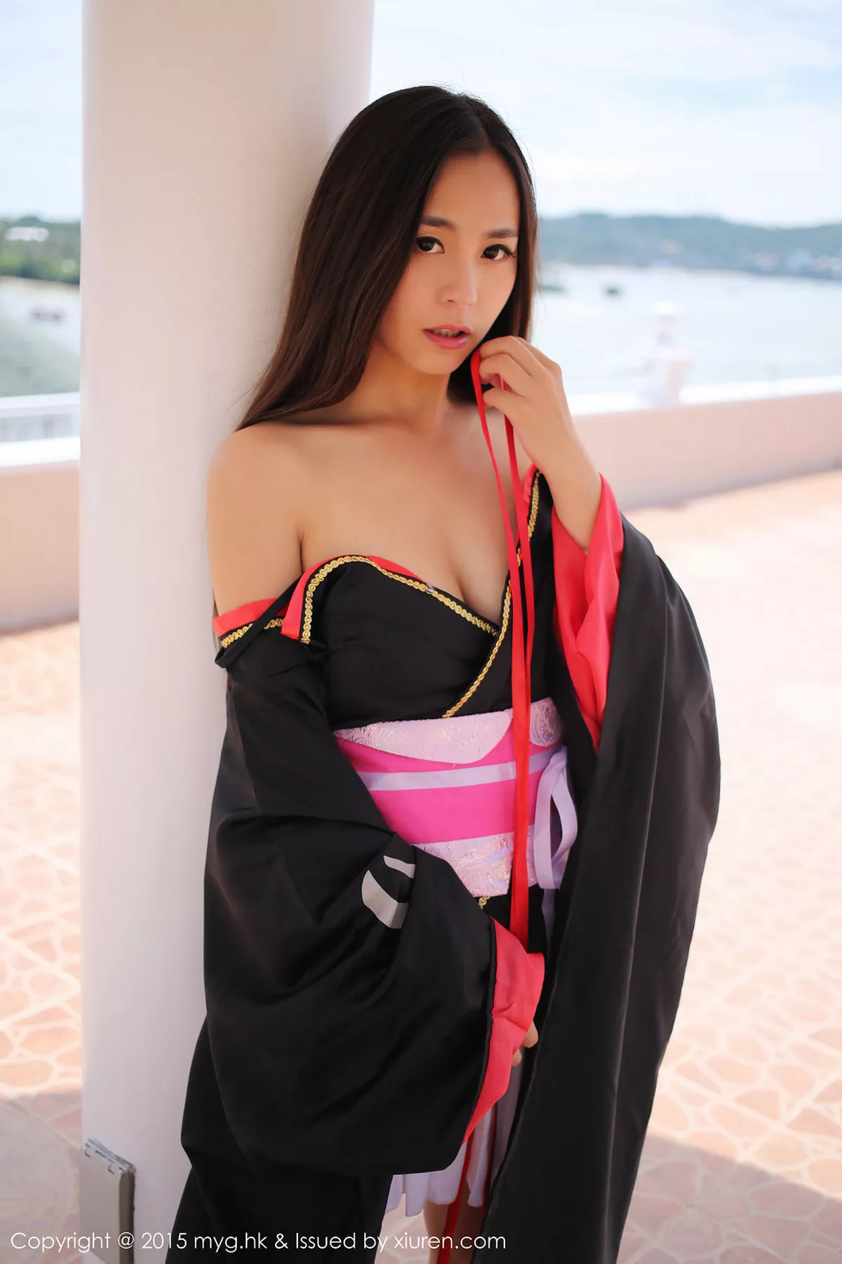 秀人集.com_[MyGirl美媛馆]Vol.136_嫩模Moa小姐菲律宾长滩旅拍日本和服秀完美曲线写真61P