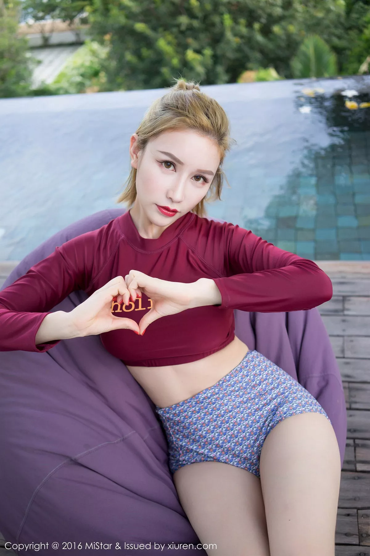 秀人集.com_[MiStar魅妍社]Vol.117_嫩模于姬Una苏梅岛旅拍酒红色比基尼完美身材迷人写真50P