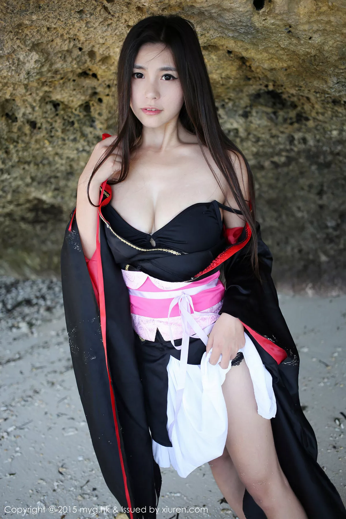 秀人集.com_[MyGirl美媛馆]Vol.136_嫩模Moa小姐菲律宾长滩旅拍日本和服秀完美曲线写真61P