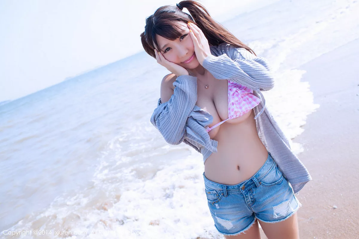 秀人集.com_[XiuRen秀人网]No.227_嫩模晓茜sunny厦门旅拍第三套日系性感内衣秀豪乳写真70P