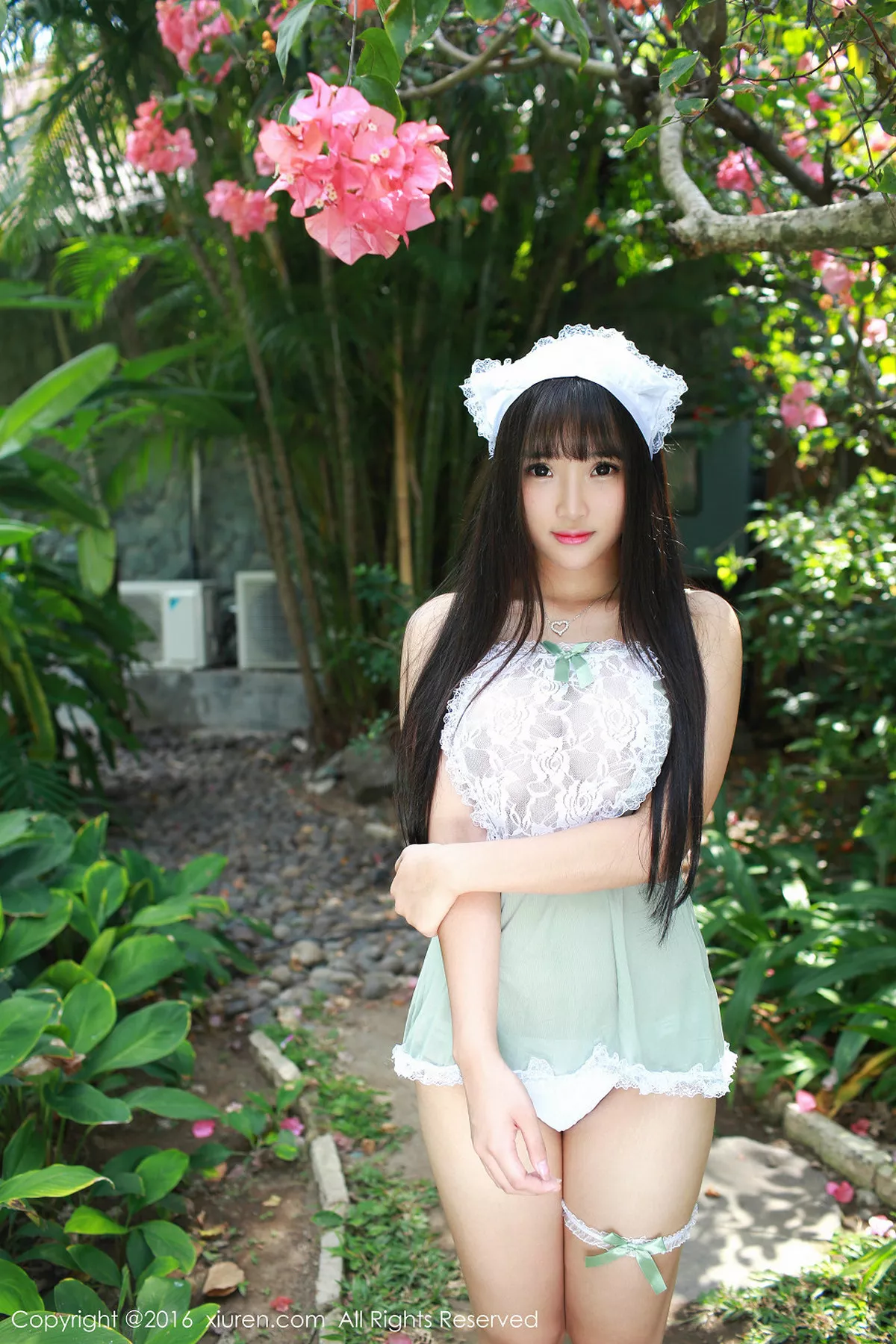 秀人集.com_[XiuRen秀人网]No.463_嫩模夏瑶baby女仆制服露半球卡通装豪乳美臀诱惑写真52P