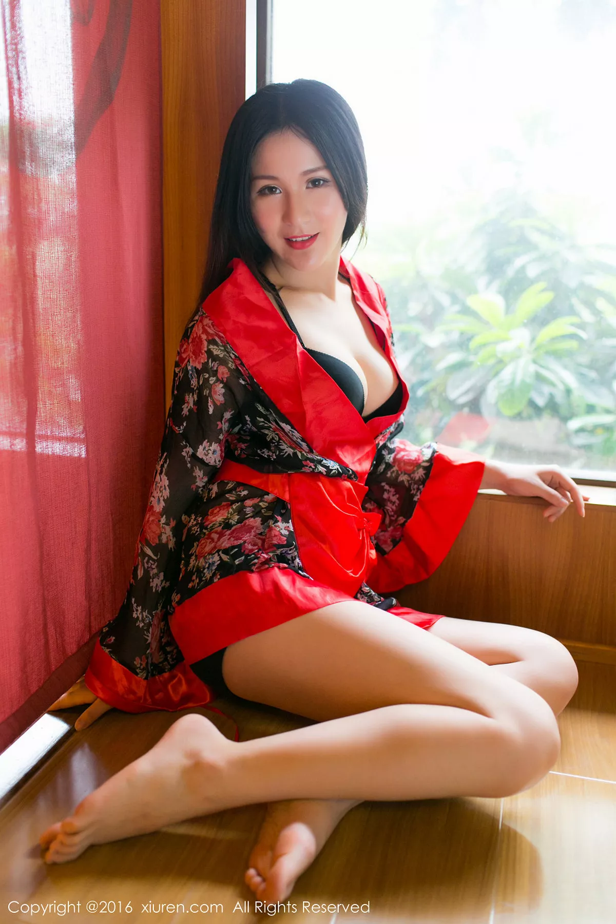 秀人集.com_[XiuRen秀人网]No.557_嫩模唐雨辰TYC珠海御温泉旅拍红色薄纱睡衣秀白嫩美腿写真69P