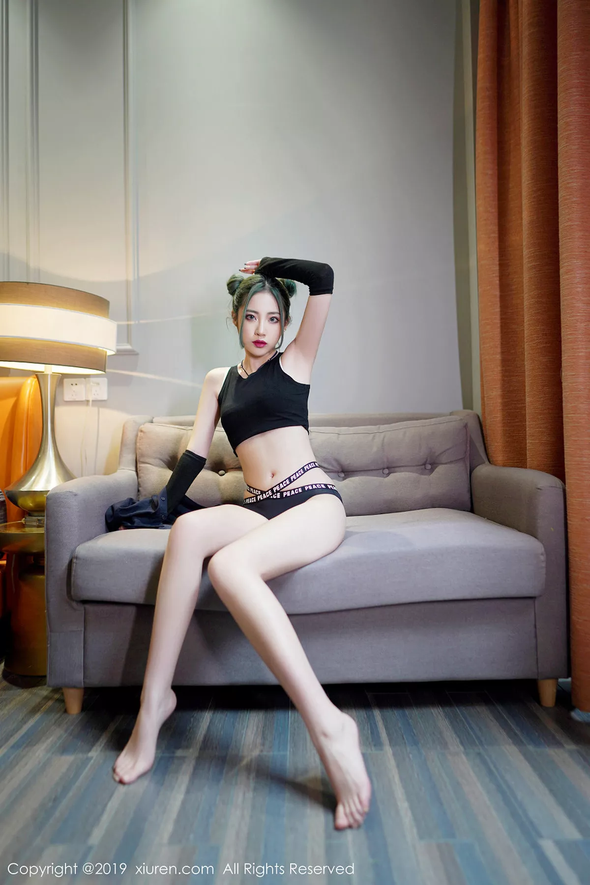 秀人集.com_[XiuRen秀人网]No.1644_嫩模贾诗晗居家私房性感黑色内衣秀完美身材修长美腿迷人写真50P