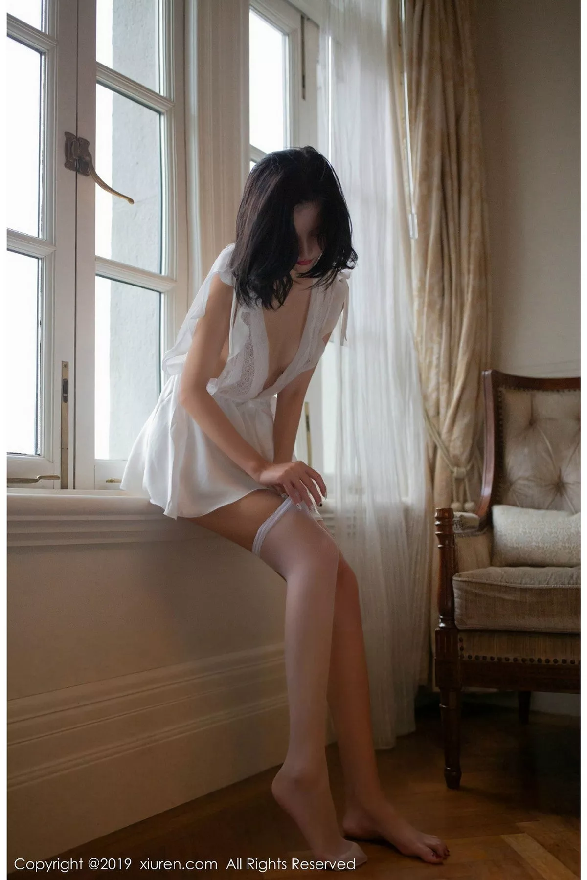 秀人集.com_[XiuRen秀人网]No.1624_嫩模就是阿朱啊私房白色围裙蕾丝内衣透视火辣诱惑写真68P