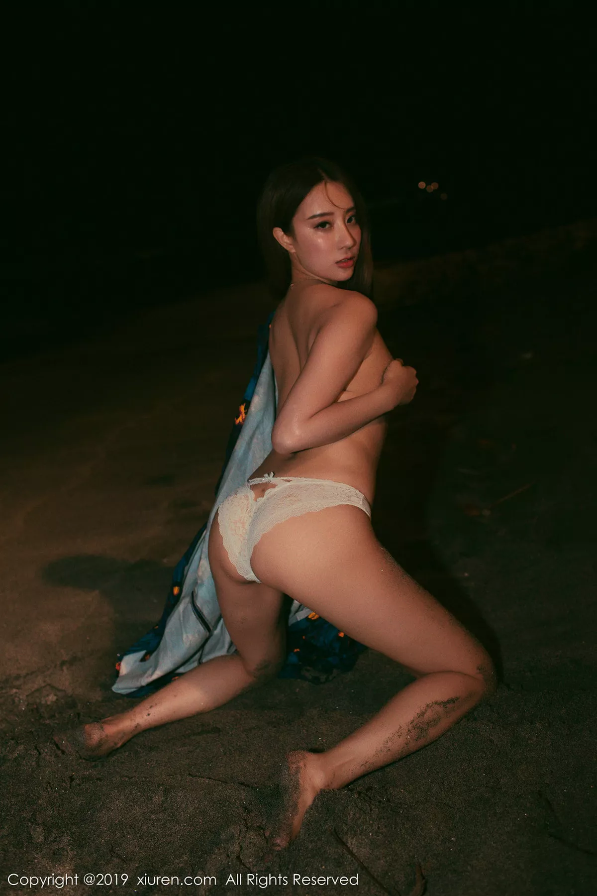 秀人集.com_[XiuRen秀人网]No.1652_嫩模筱慧户外海边沙滩全裸上身露美乳蕾丝内裤惹火诱惑写真62P