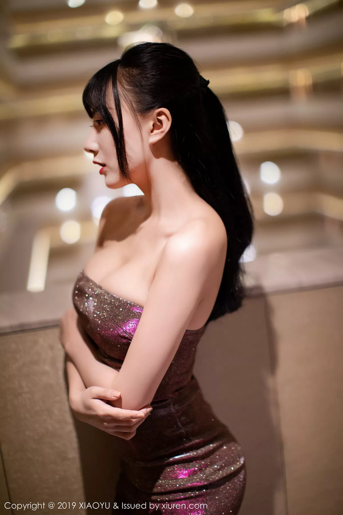 秀人集.com_[XiaoYu画语界]Vol.159_嫩模何嘉颖私房低胸连身裙半脱露傲人豪乳极致诱惑写真68P