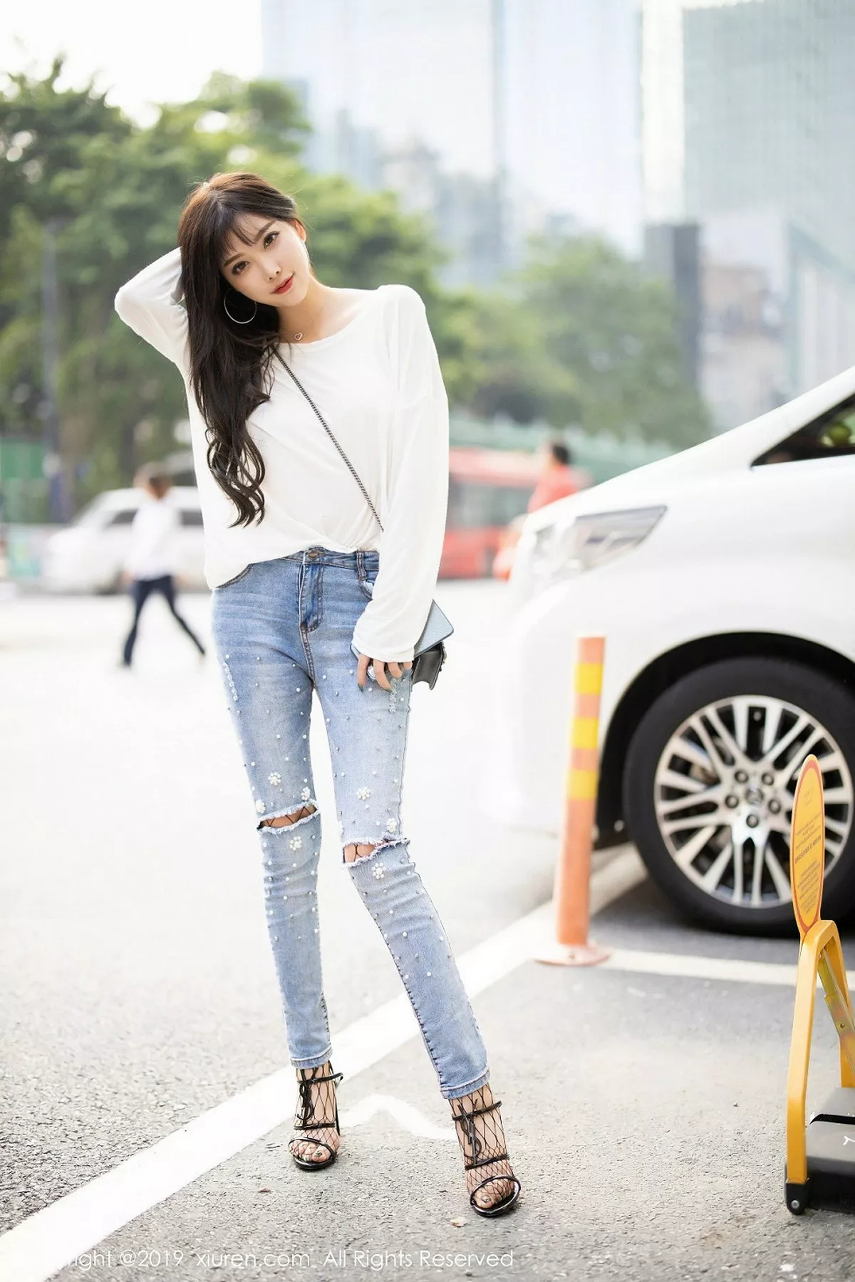 秀人集.com_[XiuRen秀人网]No.1746_女神杨晨晨sugar私房性感白色内衣配黑丝渔网销魂诱惑写真96P