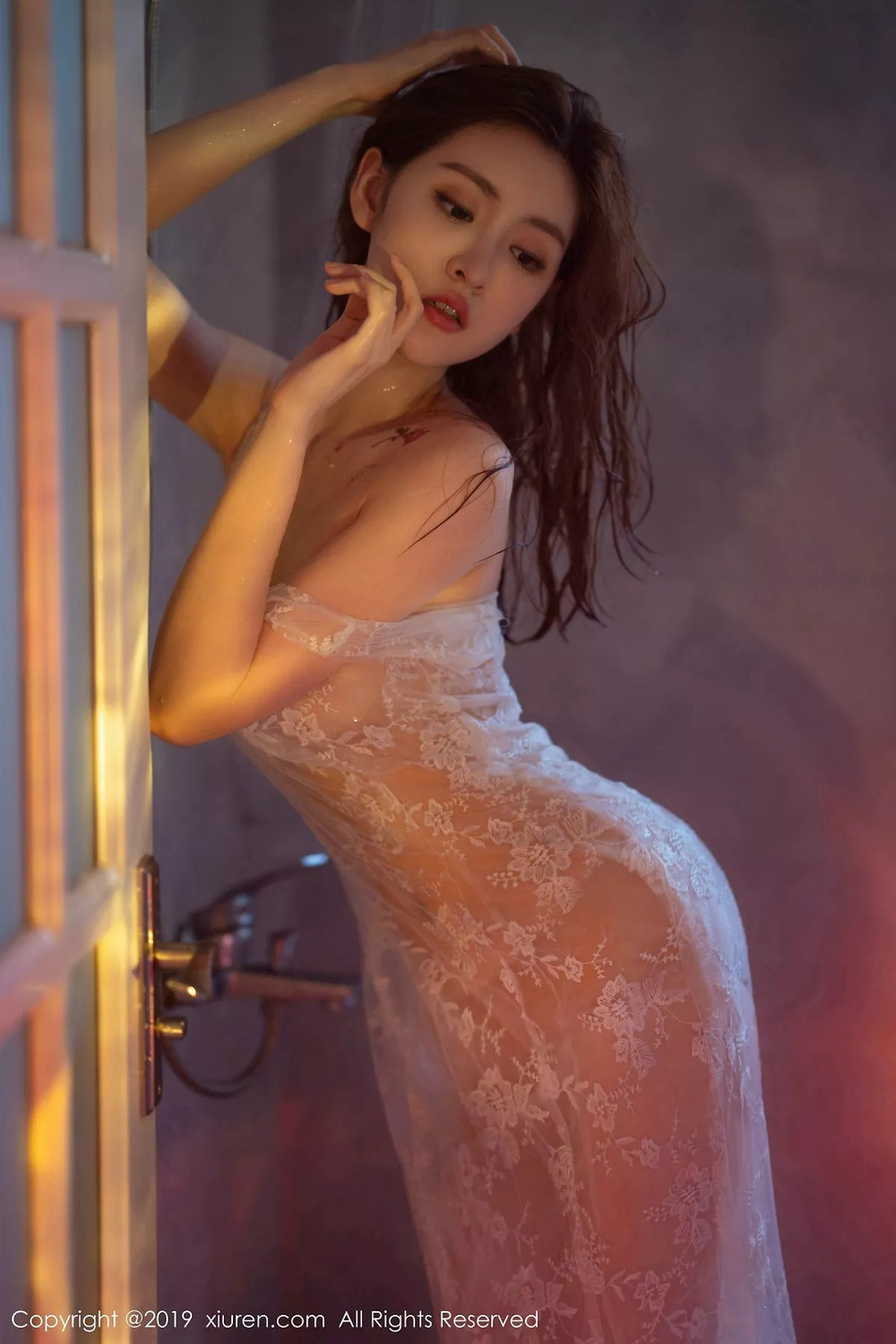 秀人集.com_[XiuRen秀人网]No.1784_嫩模沈梦瑶浴室里真空透视薄纱裙湿身秀火辣身材撩人诱惑写真42P