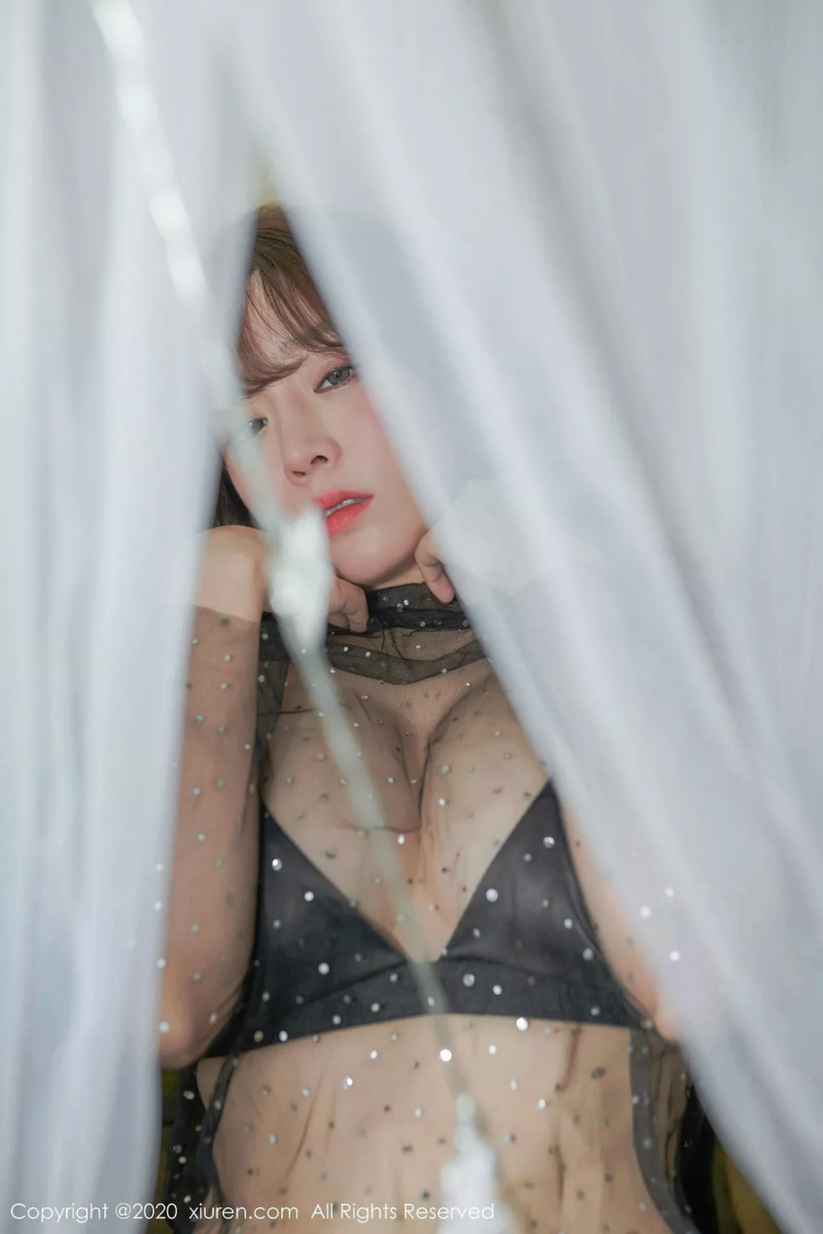 秀人集.com_[XiuRen秀人网]No.1925_女神王雨纯私房床上黑色睡衣秀豪乳半球撩人姿势极致诱惑写真54P